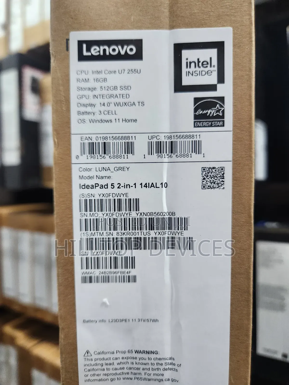 New Lenovo IdeaPad 5 Slim 13th Gen i7 16GB Intel Core Ultra 7 SSD 512GB