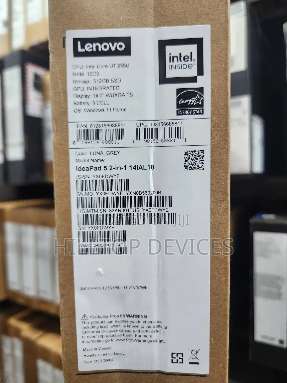 New Lenovo IdeaPad 5 Slim 13th Gen i7 16GB Intel Core Ultra 7 SSD 512GB