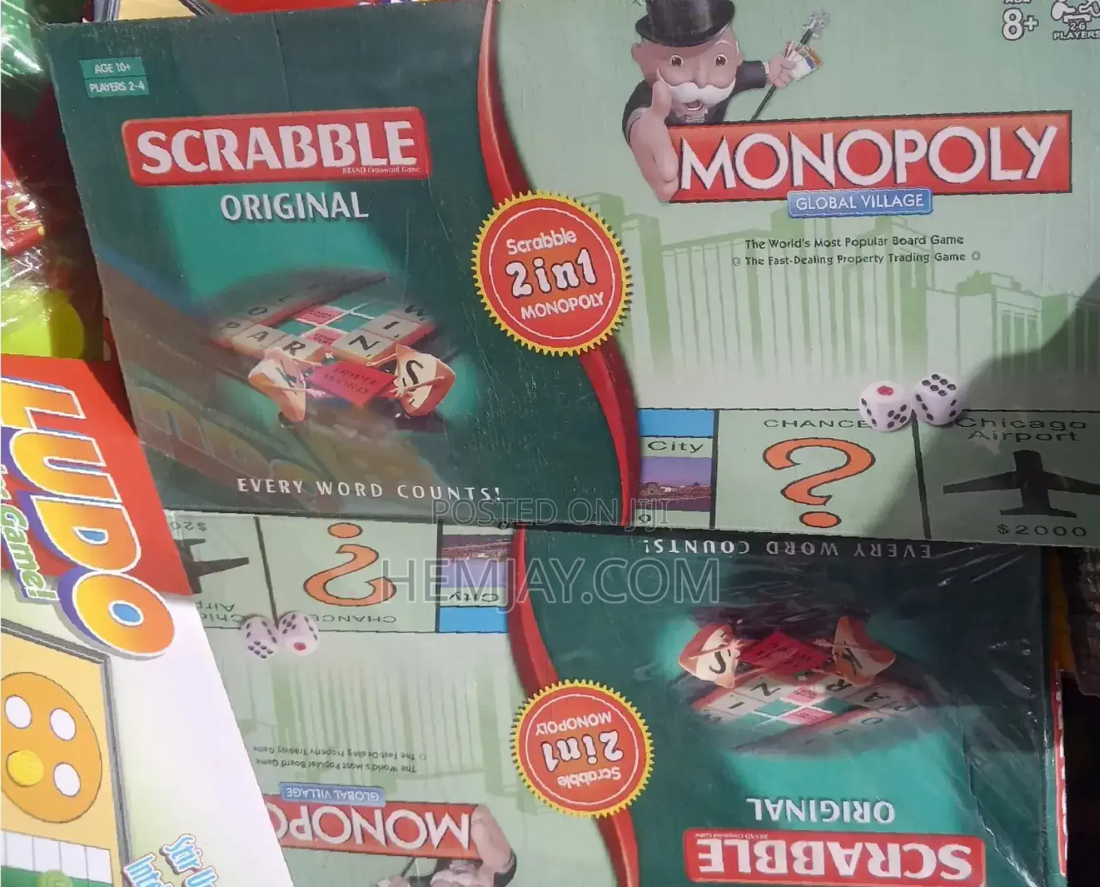Games World(Chess, Ayoo-Scrabble, Monopoly, Jenga, Dart, Ludo, Draft