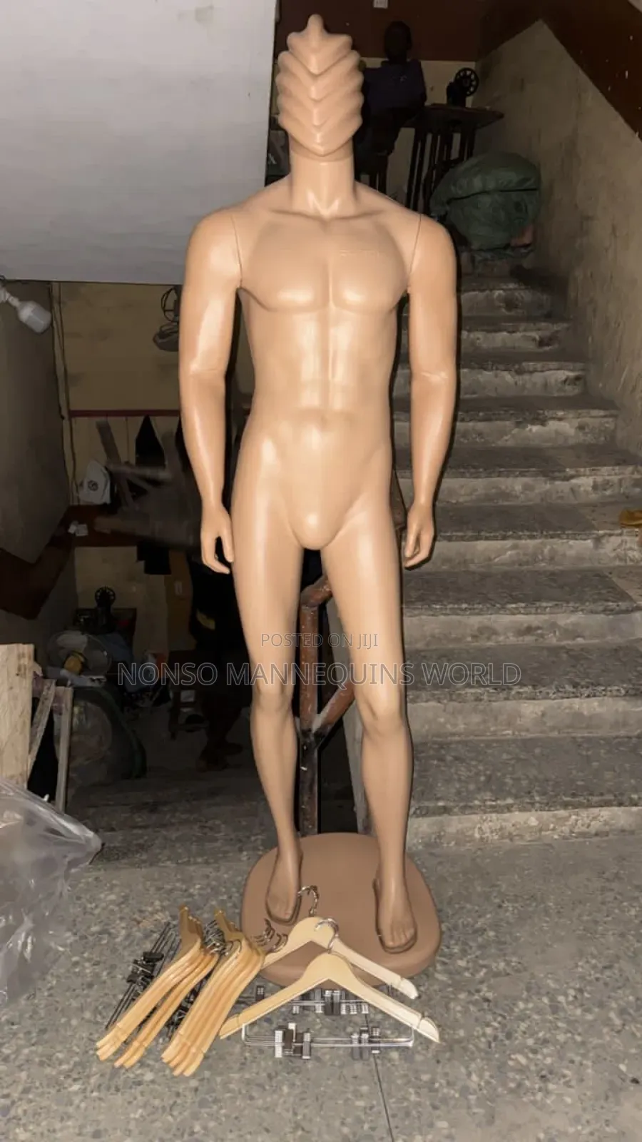 Spider Head Male Plastic Complete Mannequin
