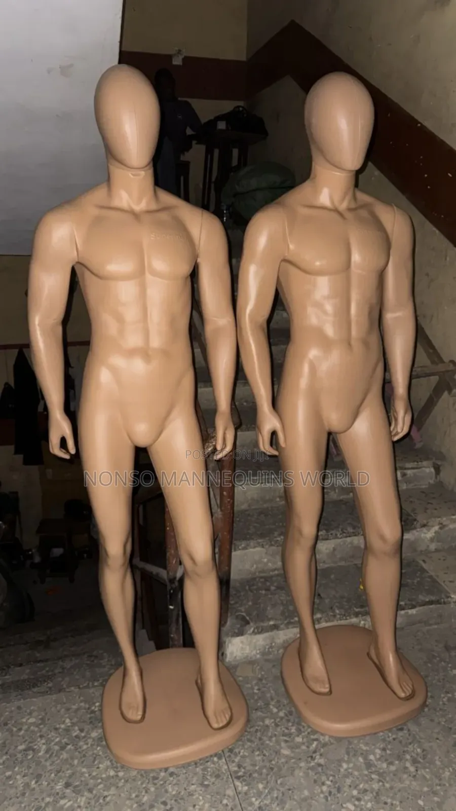 Huge Plastic Male Faceless Display Mannequin