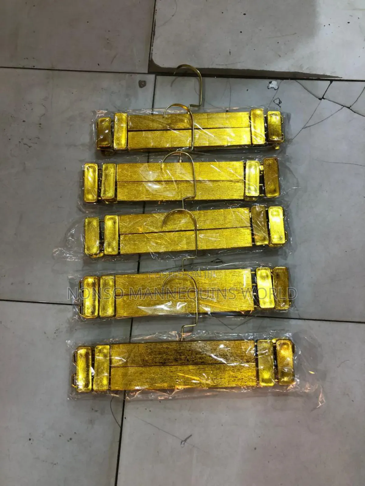 10 Pieces A Pack Of Luxury Gold Clothes Hangers