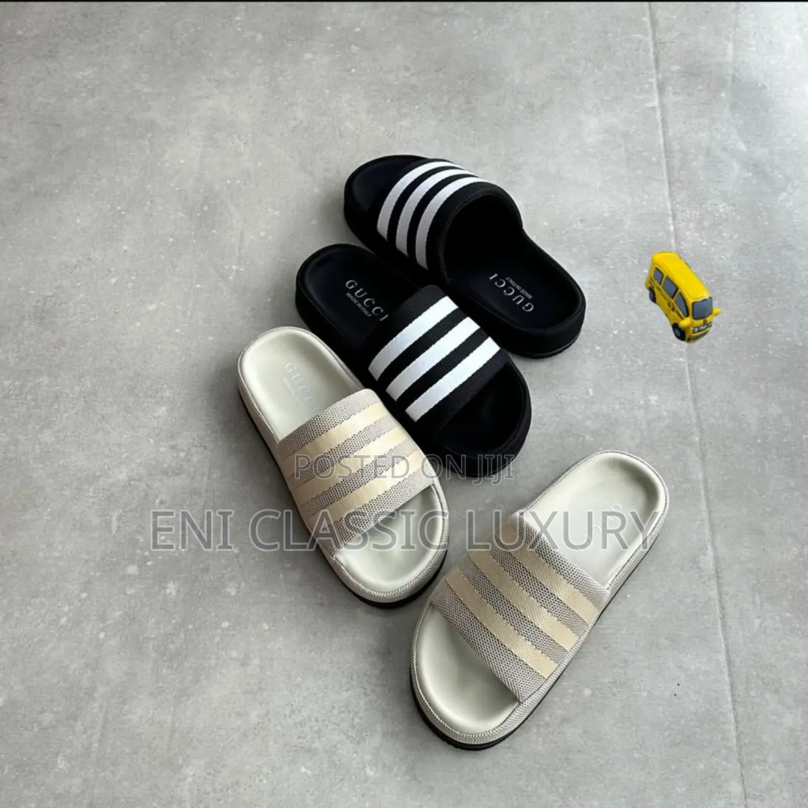 High Quality Luxury Men's Slides Gucci Well Banded Package