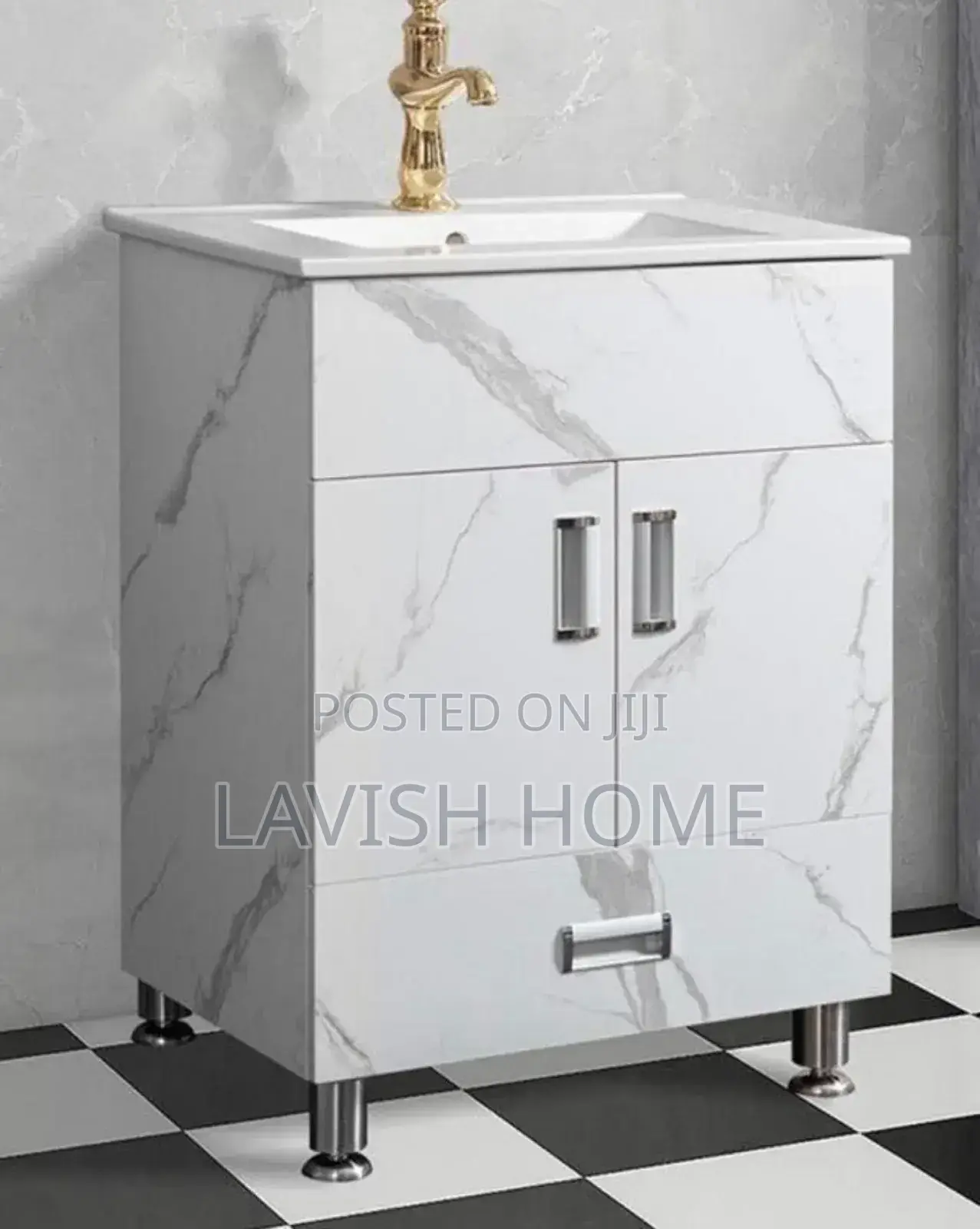 Bathroom/Dinning Vanity Cabinet With a White Ceramic Sink