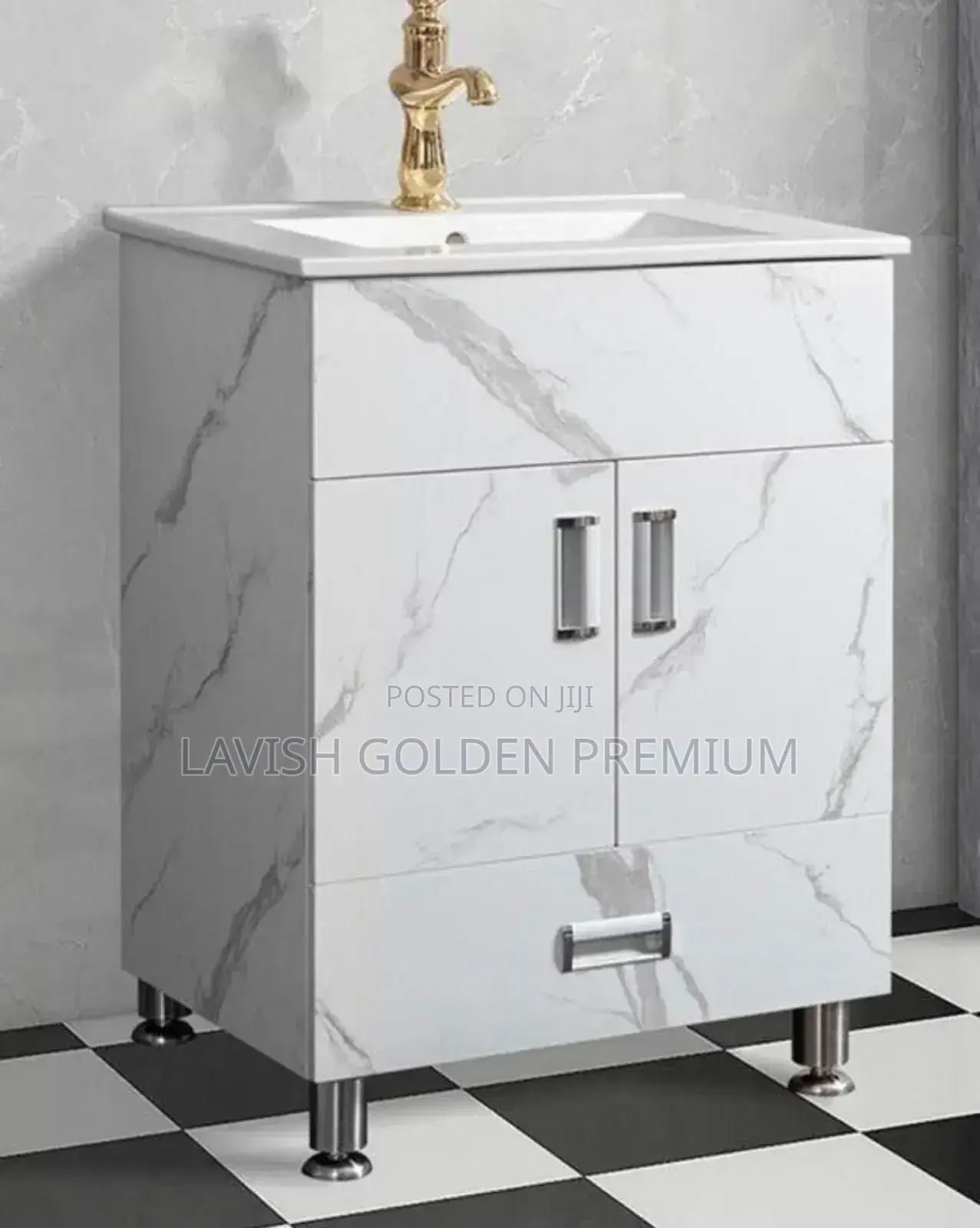 Bathroom/Dinning Vanity Cabinet With a White Ceramic Sink