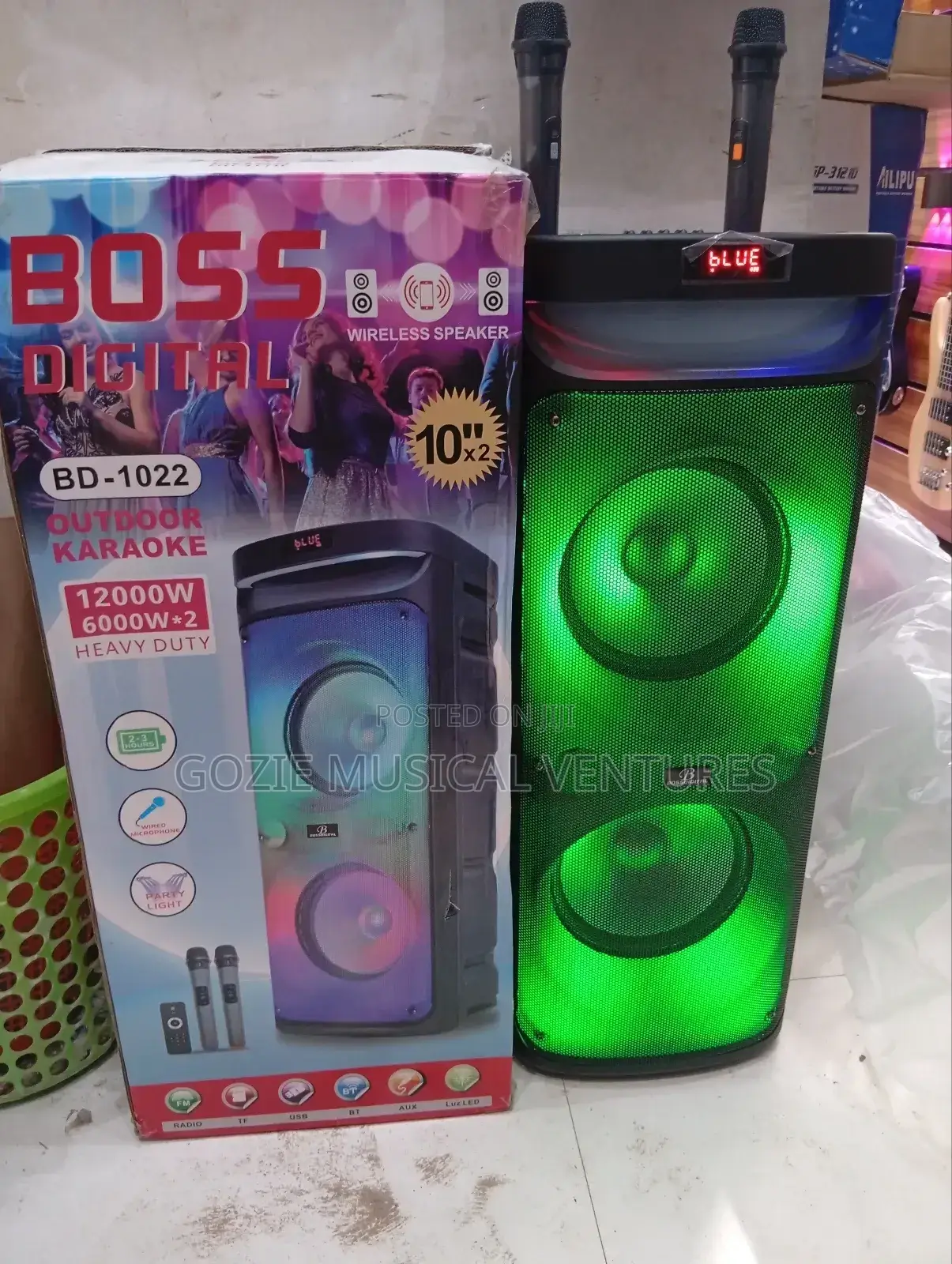 Boss Digital Complete 12000 Watts and With a Very High Quality Sound.