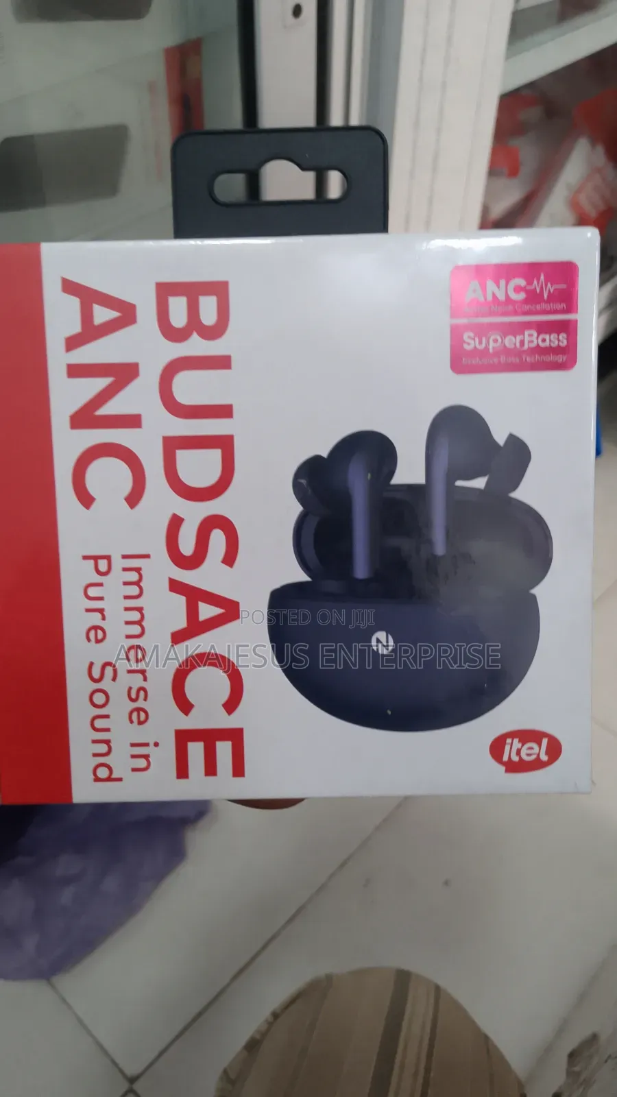 Itel Budsace Anc Super Bass Active Noise Cancellation Earbuds