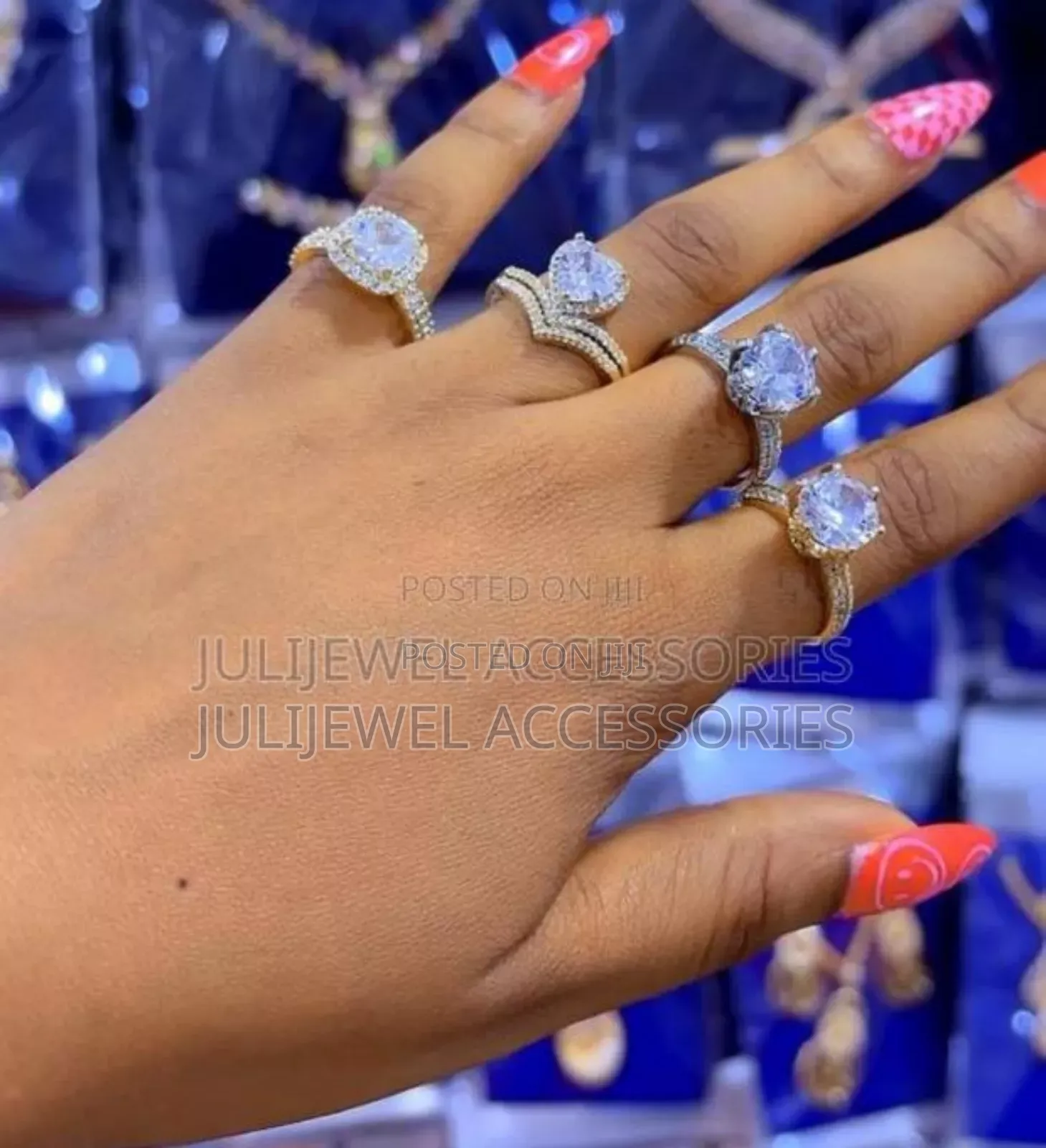 High Quality Cubic Zirconia Promise/ Engagement Rings