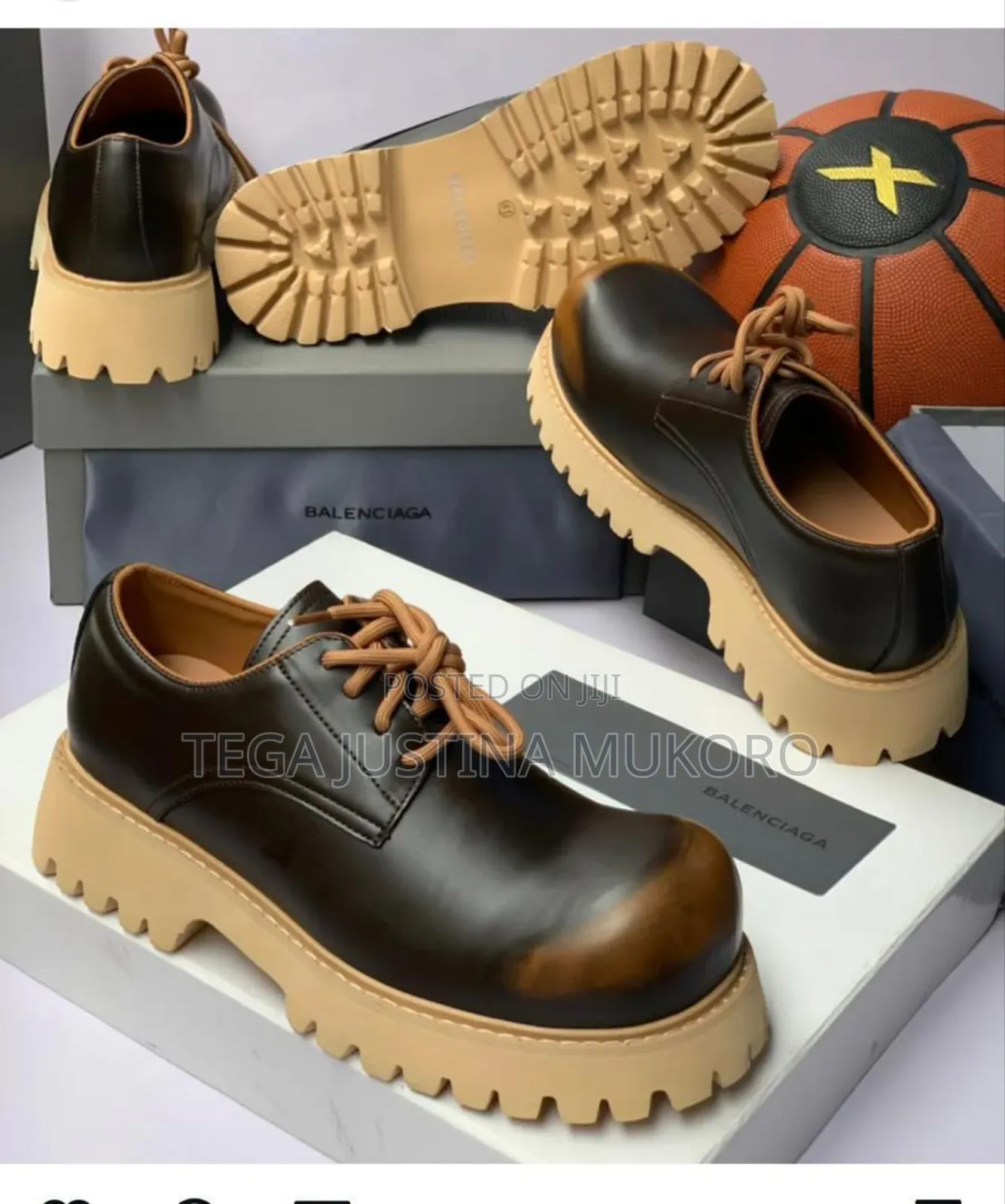 High Quality Men's Lace Up High Sole Shoe