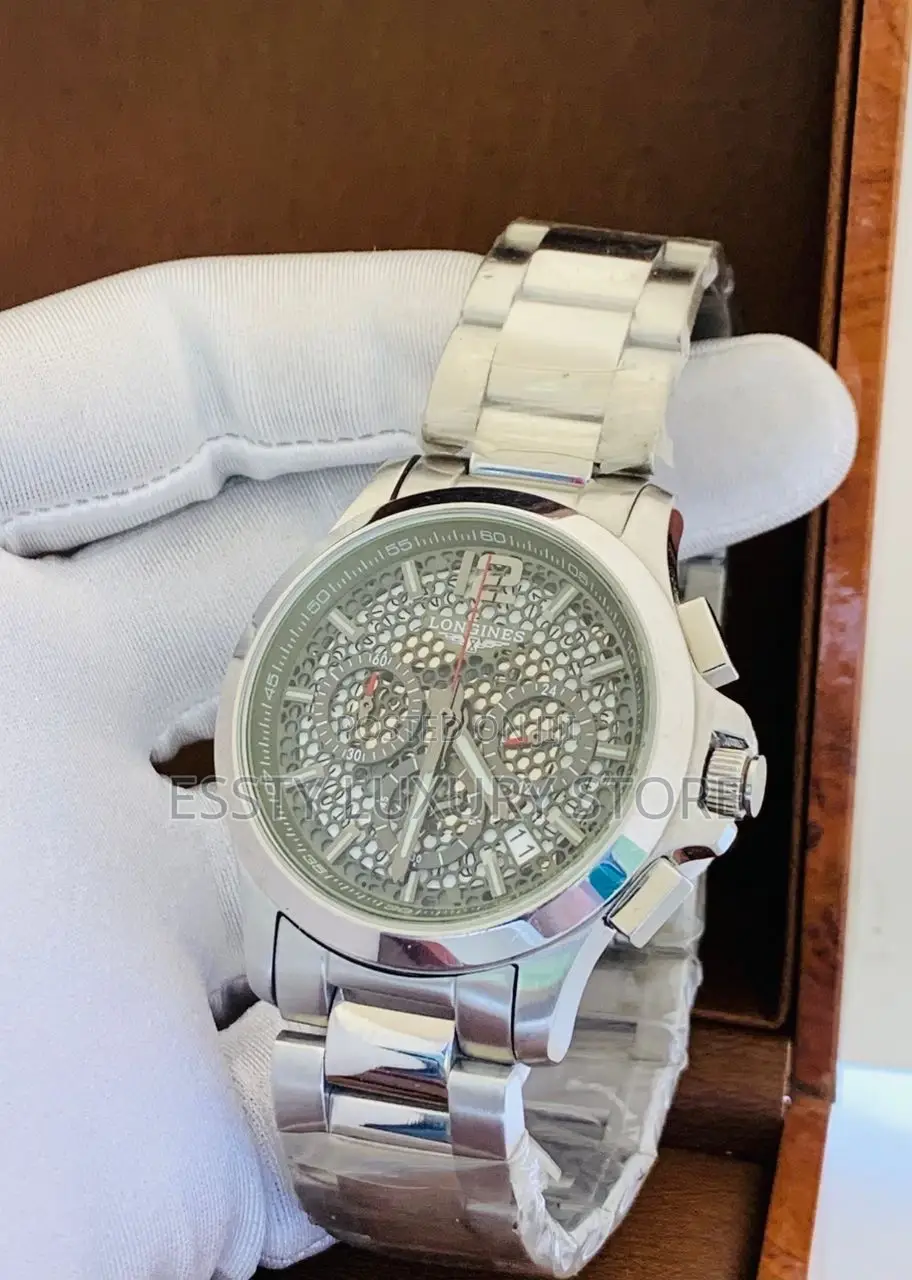 Automatic Engine Longines Chronograph Chain Wrist Watch