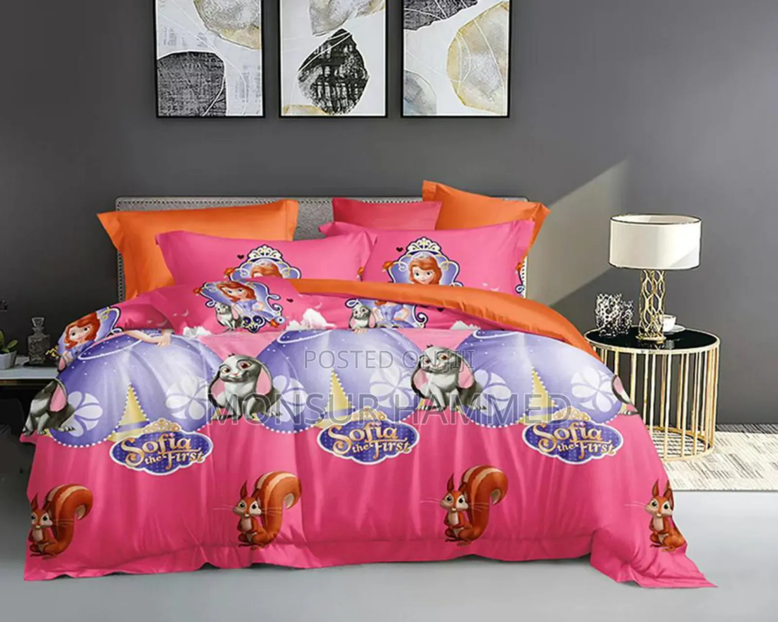 Cartoon Character Designer Bedsheet
