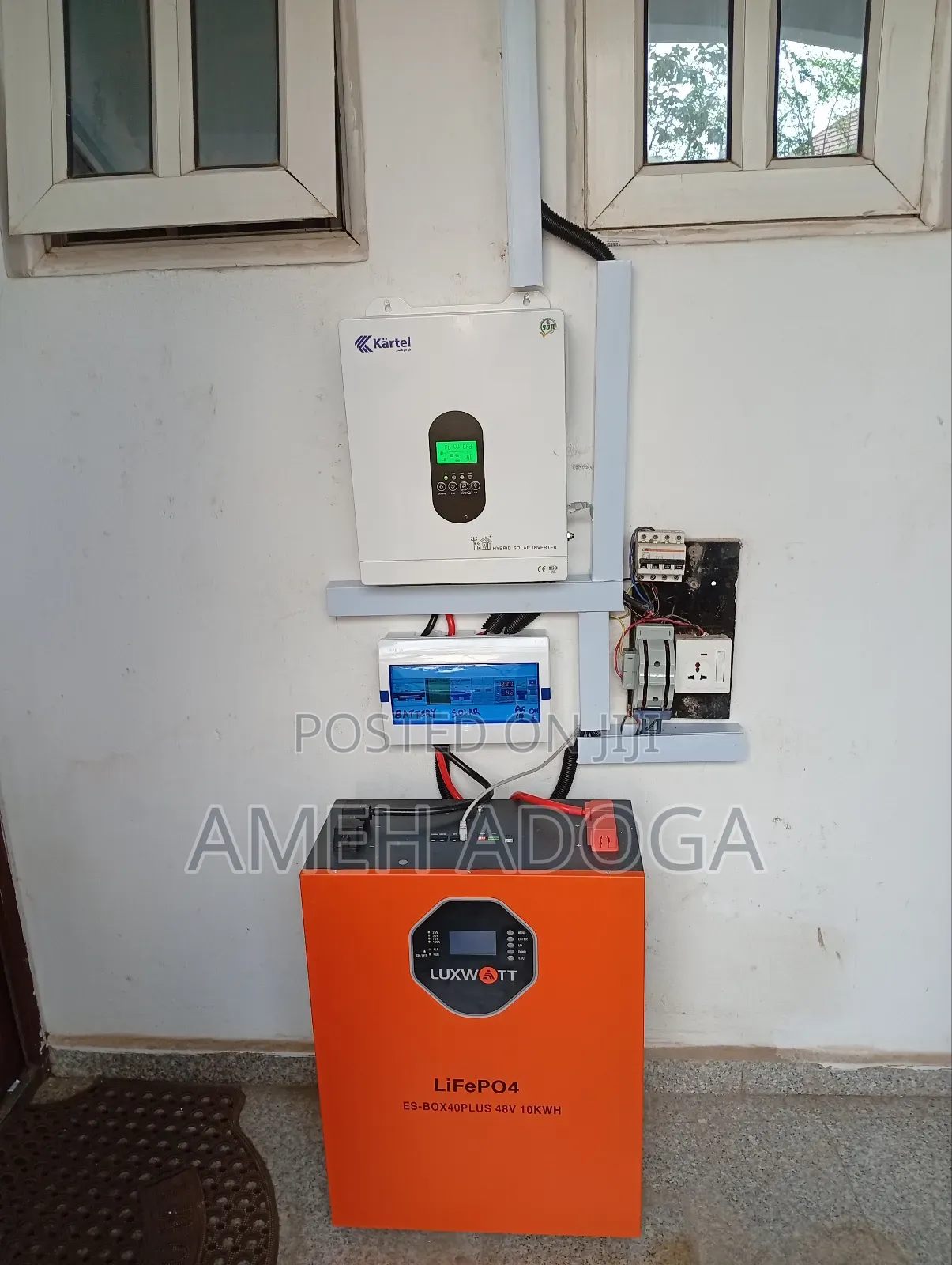 Installation of 6.2kw Inverter With Solar and Lithium Battery