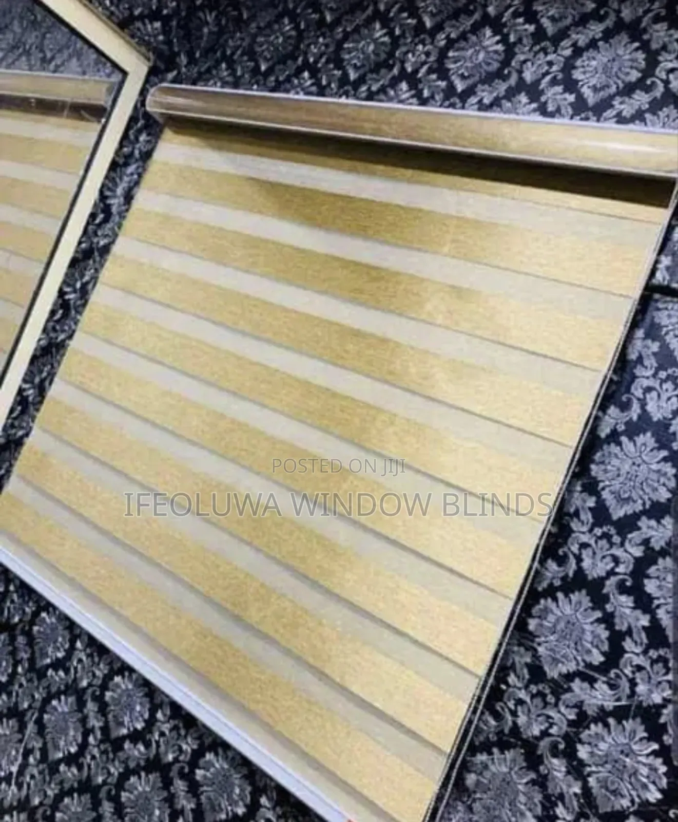 Gold, Flower and Blackday and Night Window Blinds