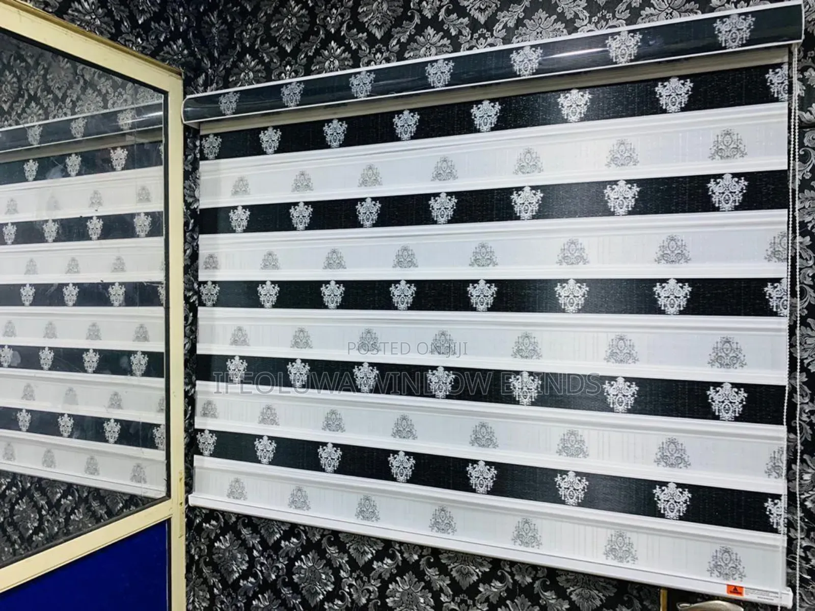 Gold, Flower and Blackday and Night Window Blinds