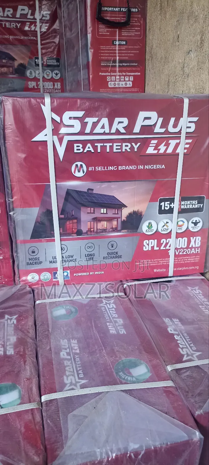 220ah Star Plus 12v Tubular Battery