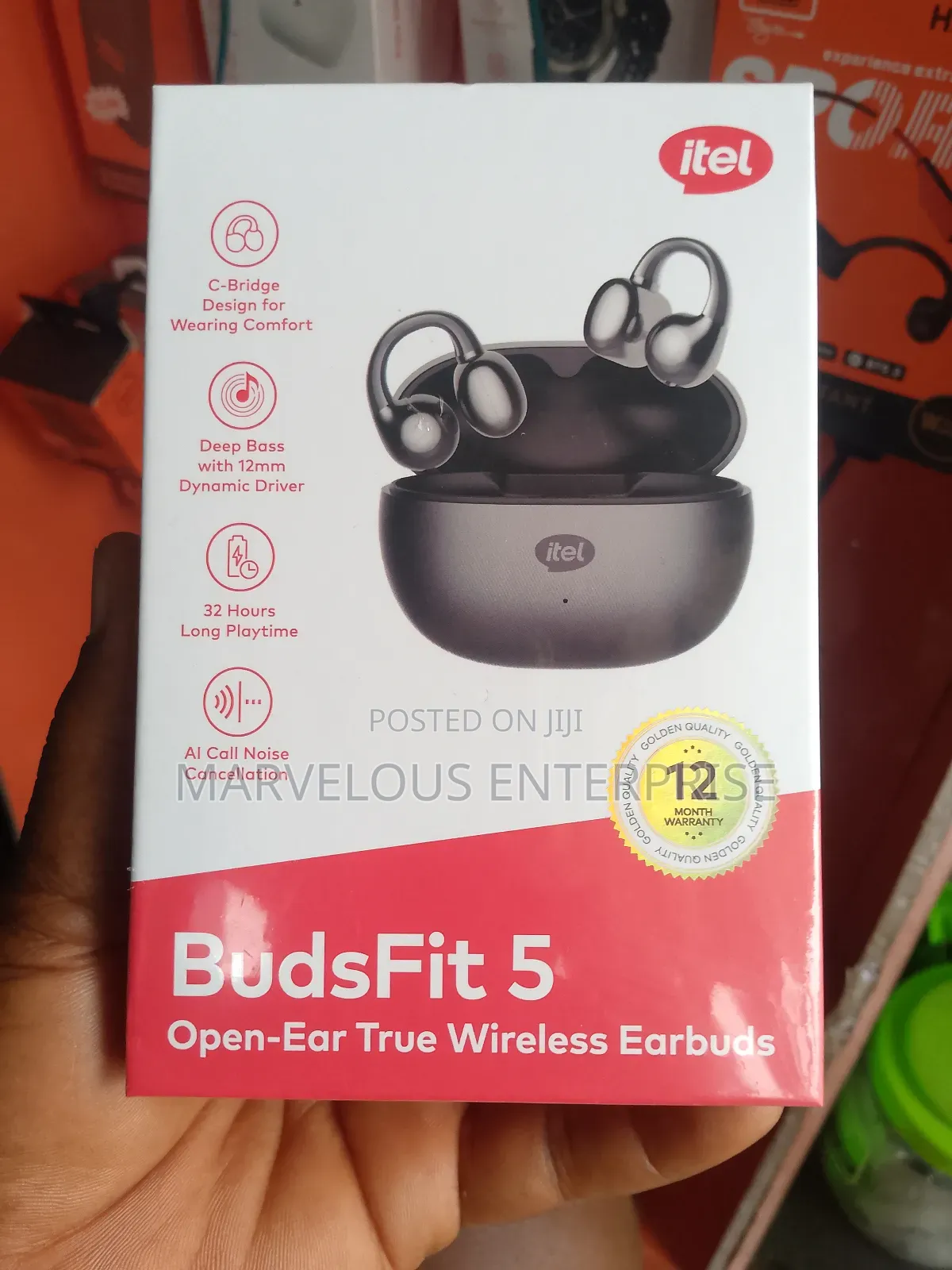Itel Buds Fit 5 Open Ear True Wireless Ear Bud.