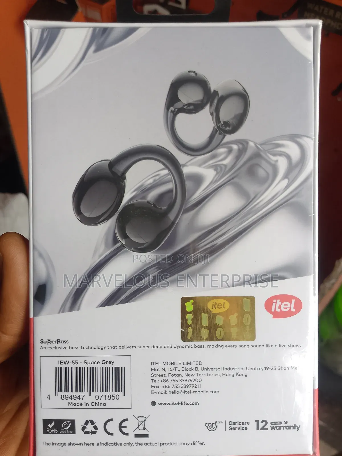 Itel Buds Fit 5 Open Ear True Wireless Ear Bud.
