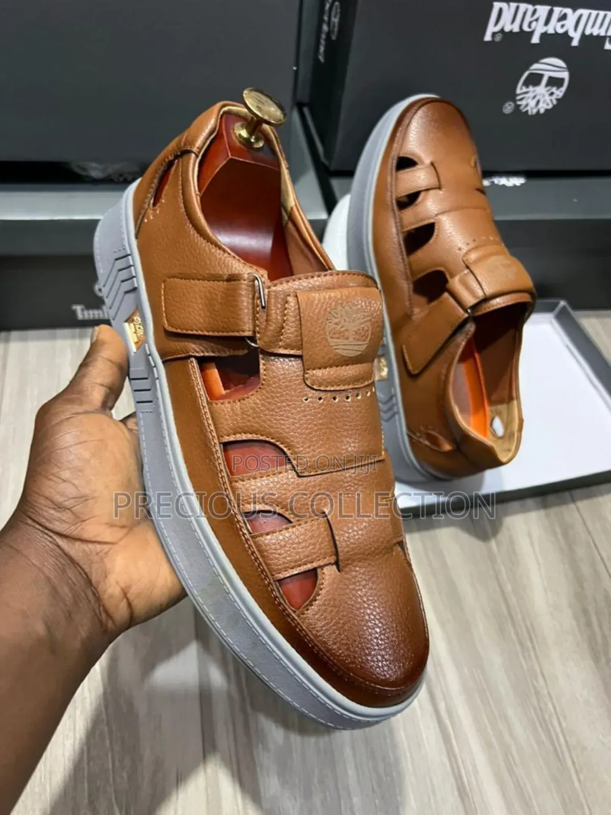 Timberland Vintage Buckle Grey Soled Sandals