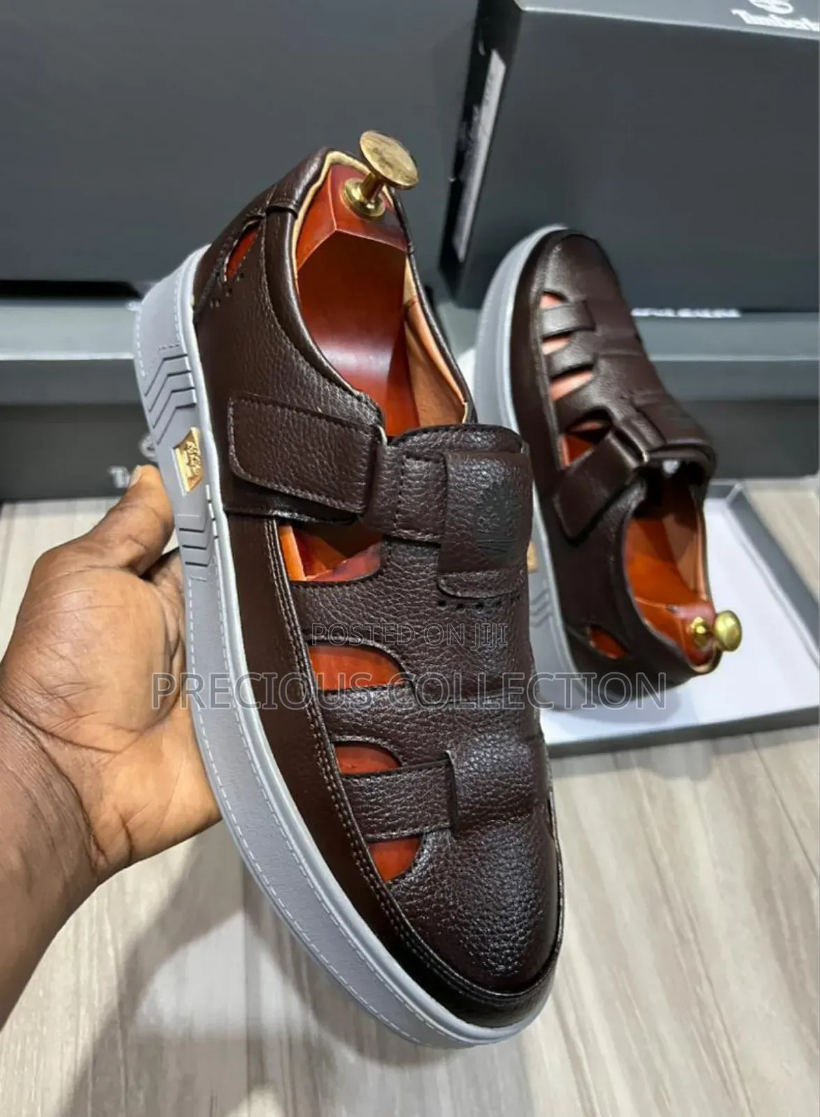 Timberland Vintage Buckle Grey Soled Sandals
