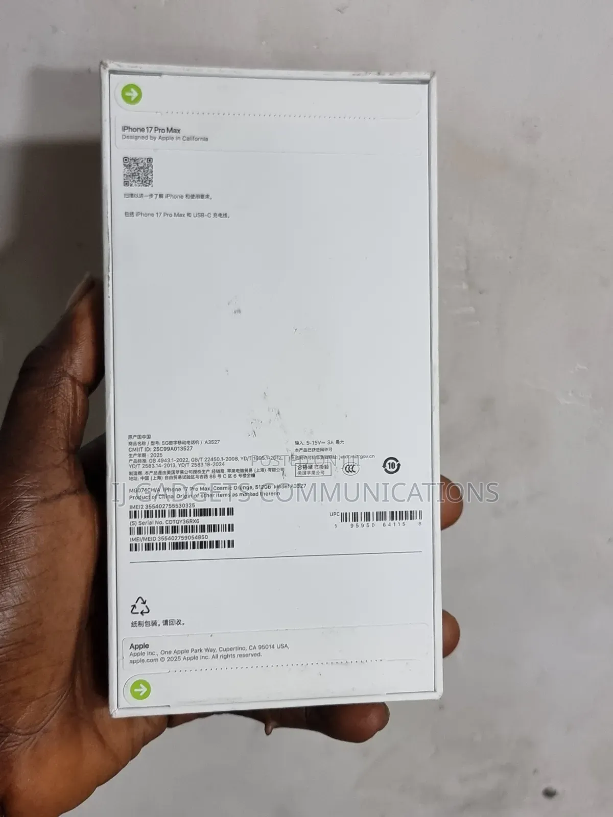 New Apple iPhone 17 Pro Max 512 GB Orange
