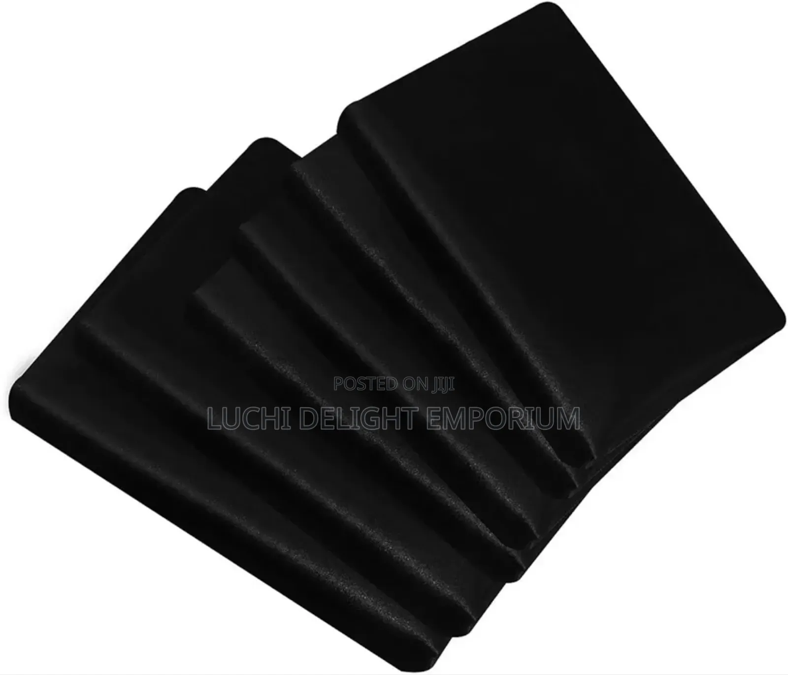 Rooee Polish Silk Duvet Bedsheet and Pillowcase Set -Black