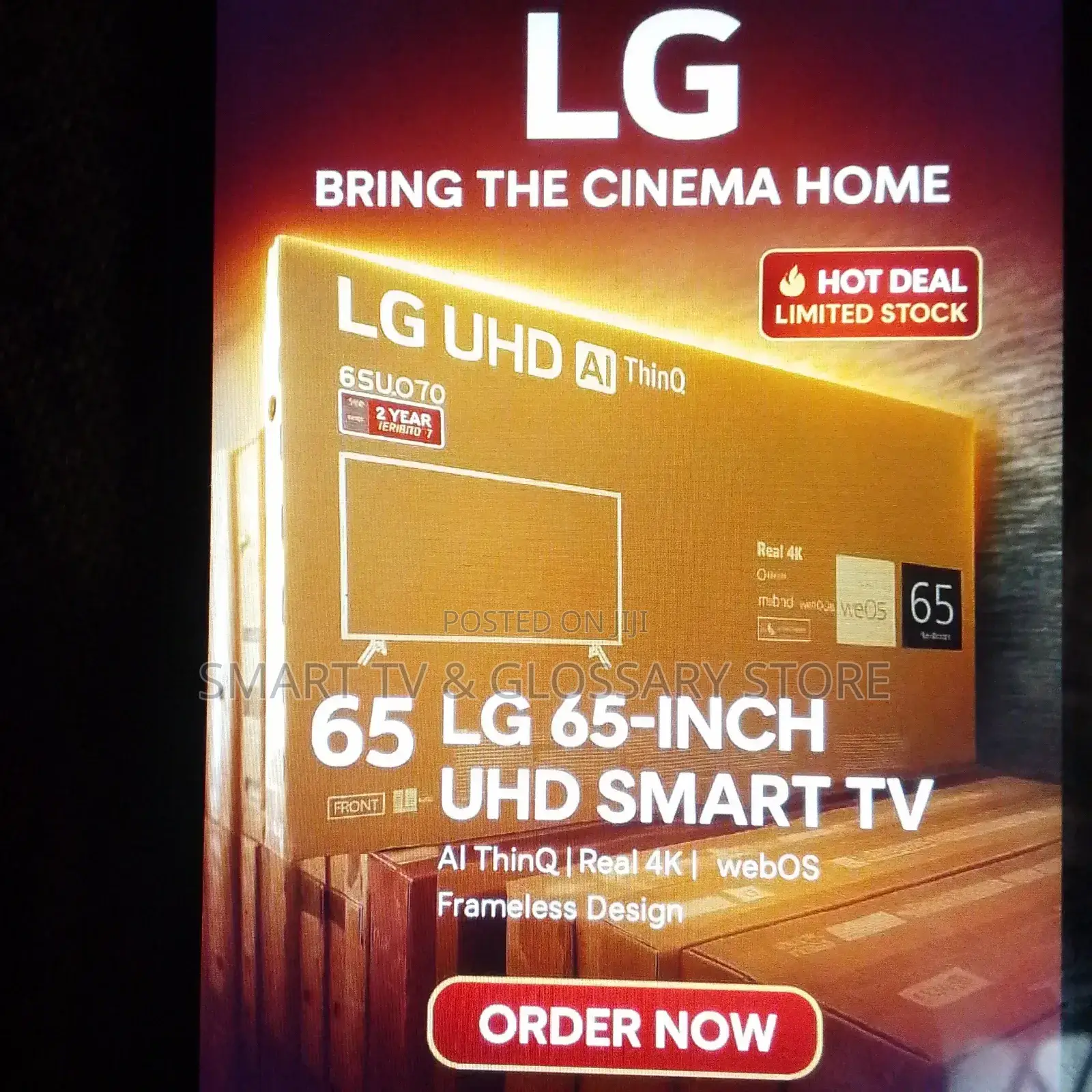 65 Inches Smart Tv With Dashboard True Cinema Experience