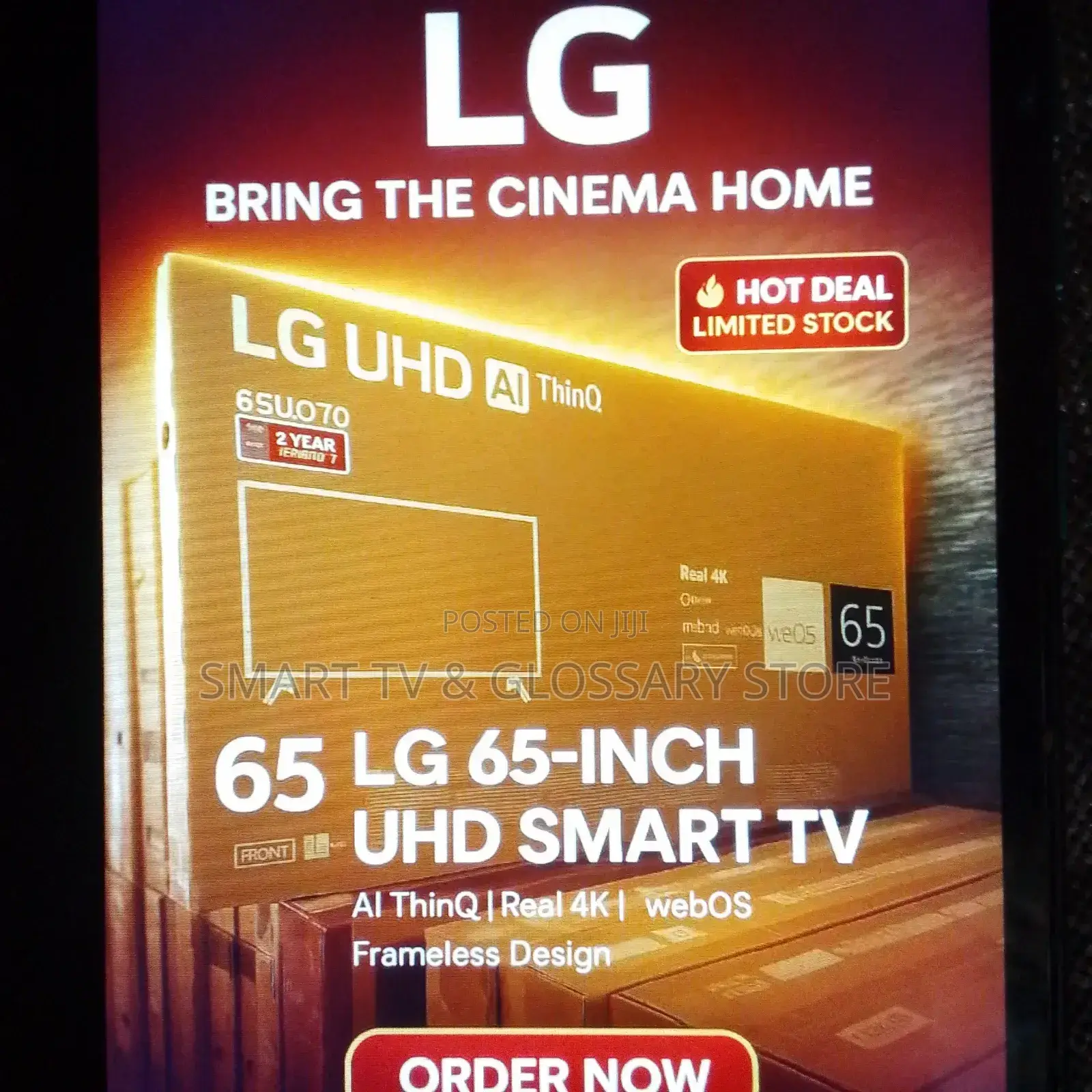 65 Inches Lg Smart Tv With Breathtaking Visual Ultra Stadium