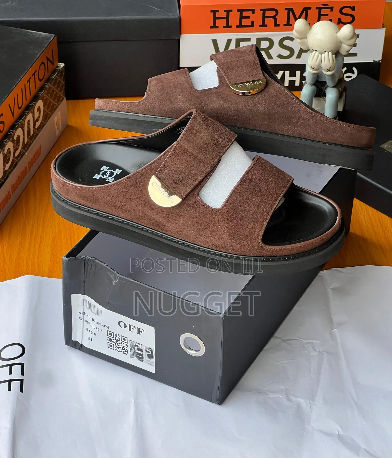 Off - White Brown Suede Pam Comfort.
