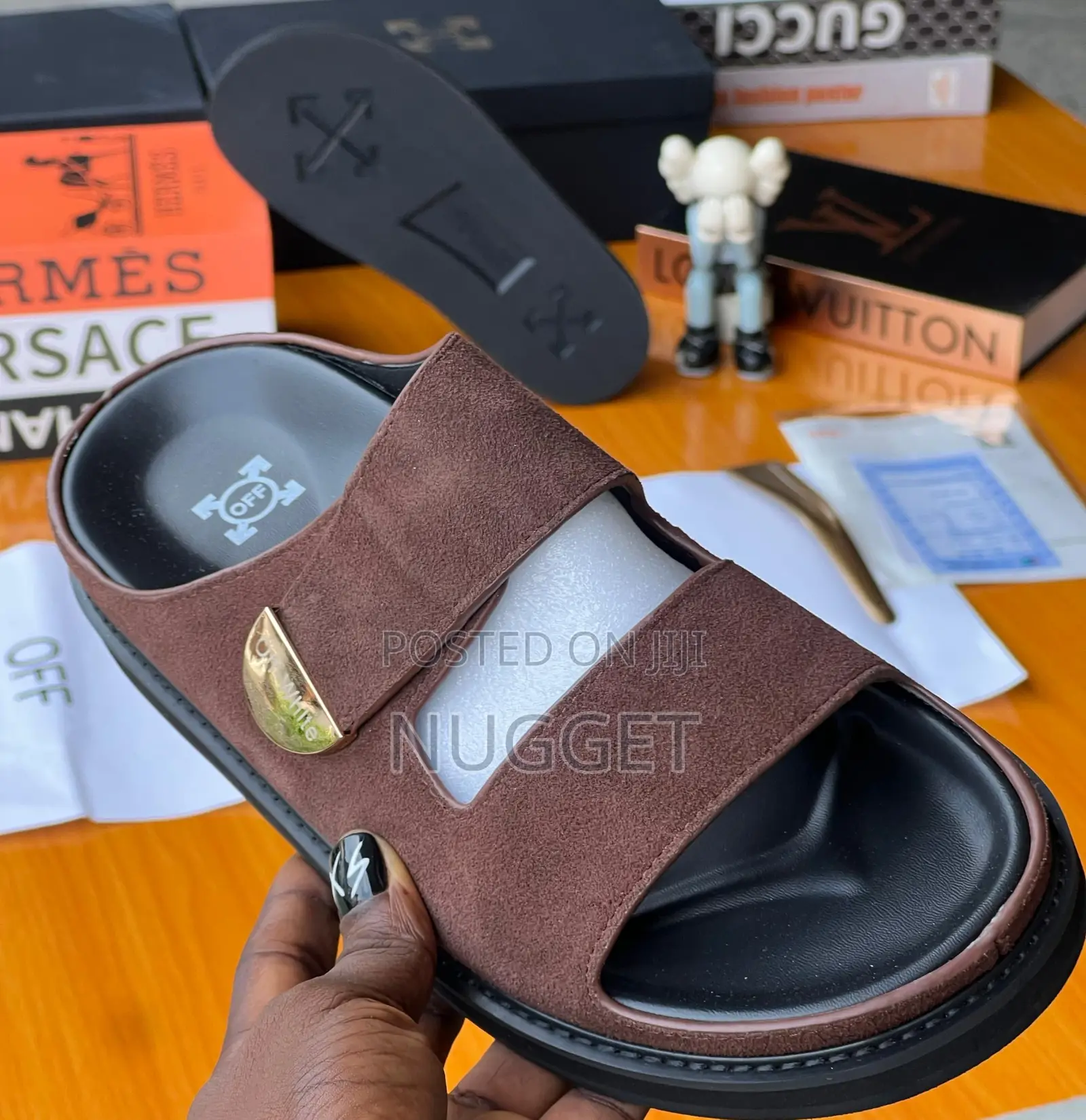 Off - White Brown Suede Pam Comfort.