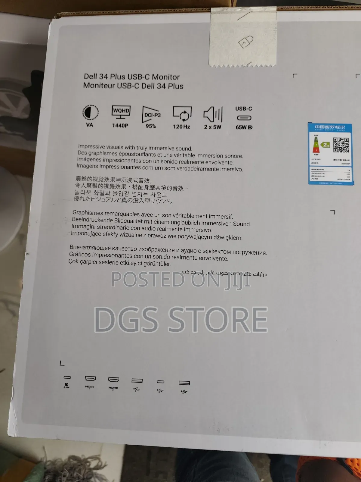 Dell 34" Plus Usb C Monitor S3425dw
