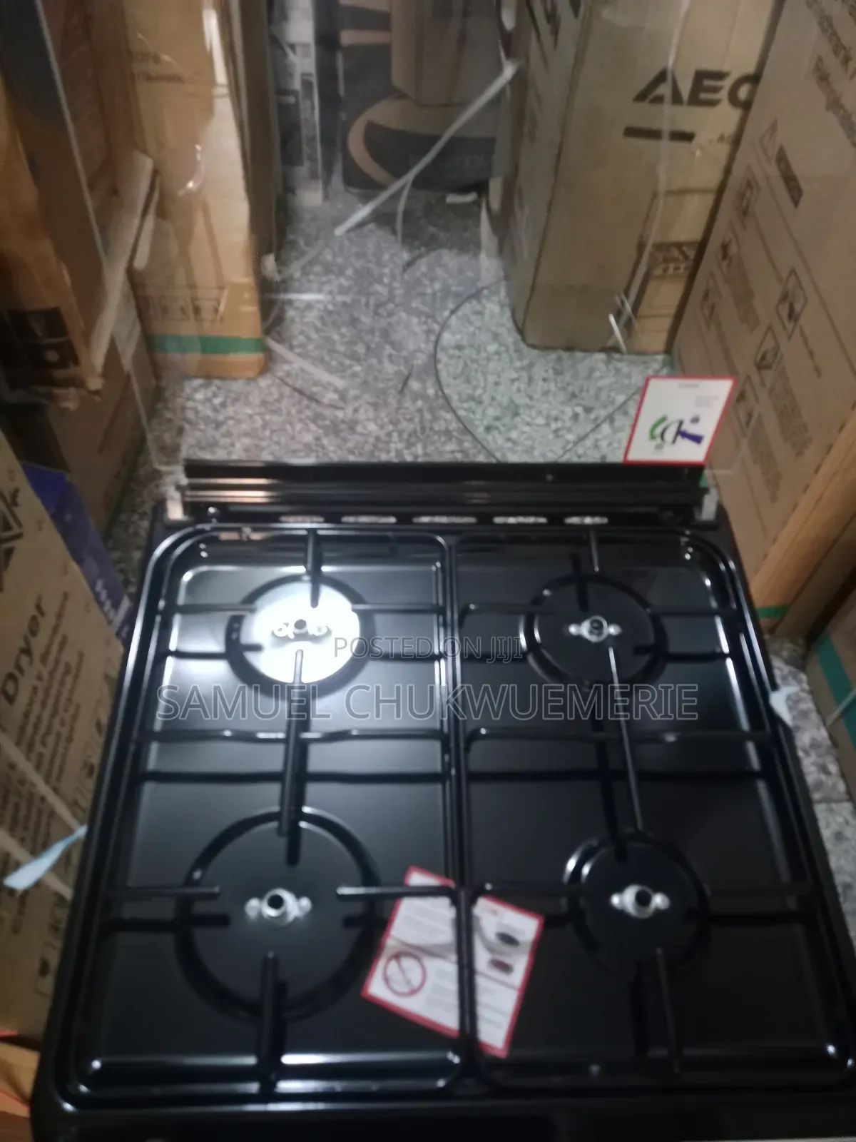 Maxi Gas Cooker 60x60 4burner Low Gas Consumption 1year Warranty