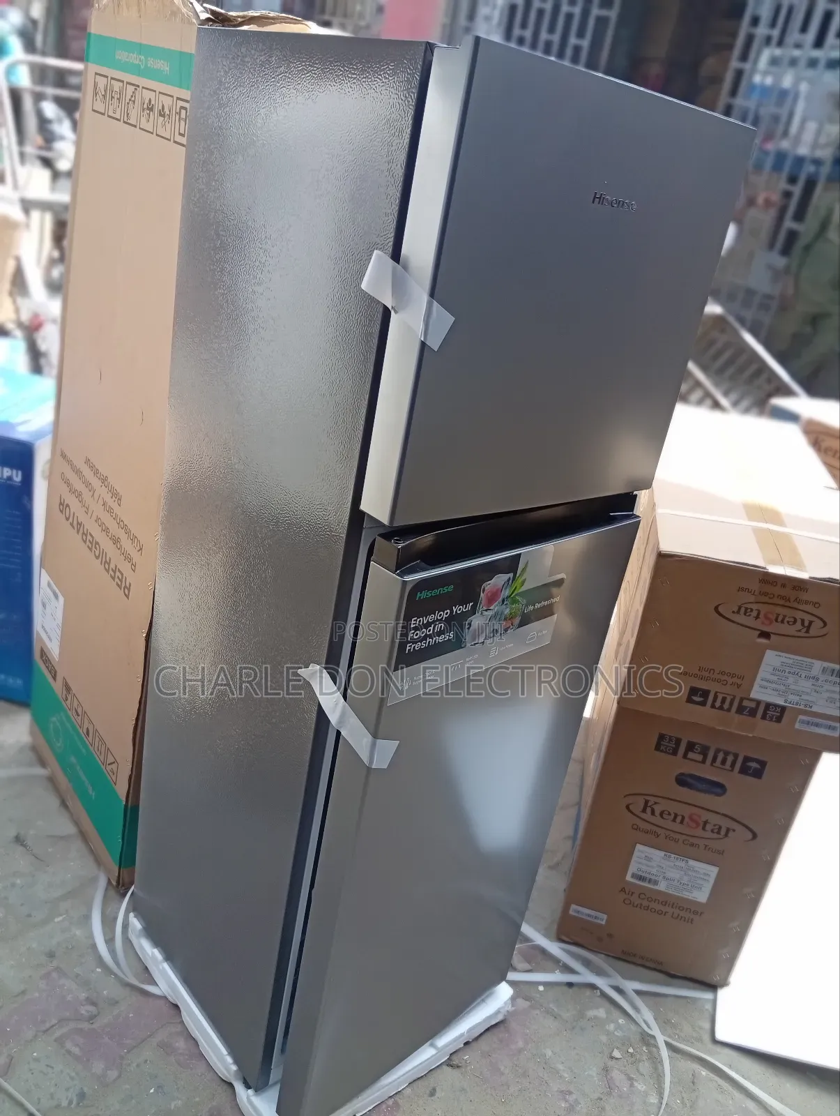Original Hisense Double Fridge and Freezer