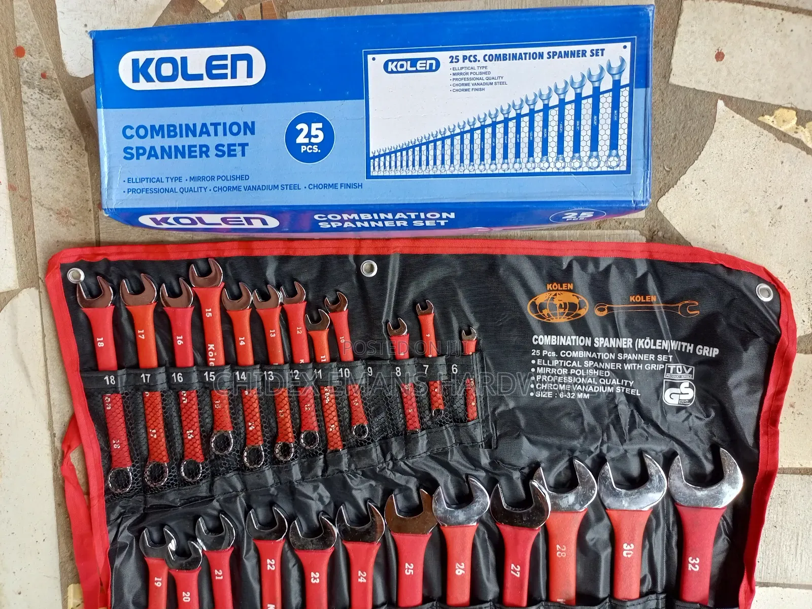 Kolen Insulated Combination Spanner Set (Electrical)