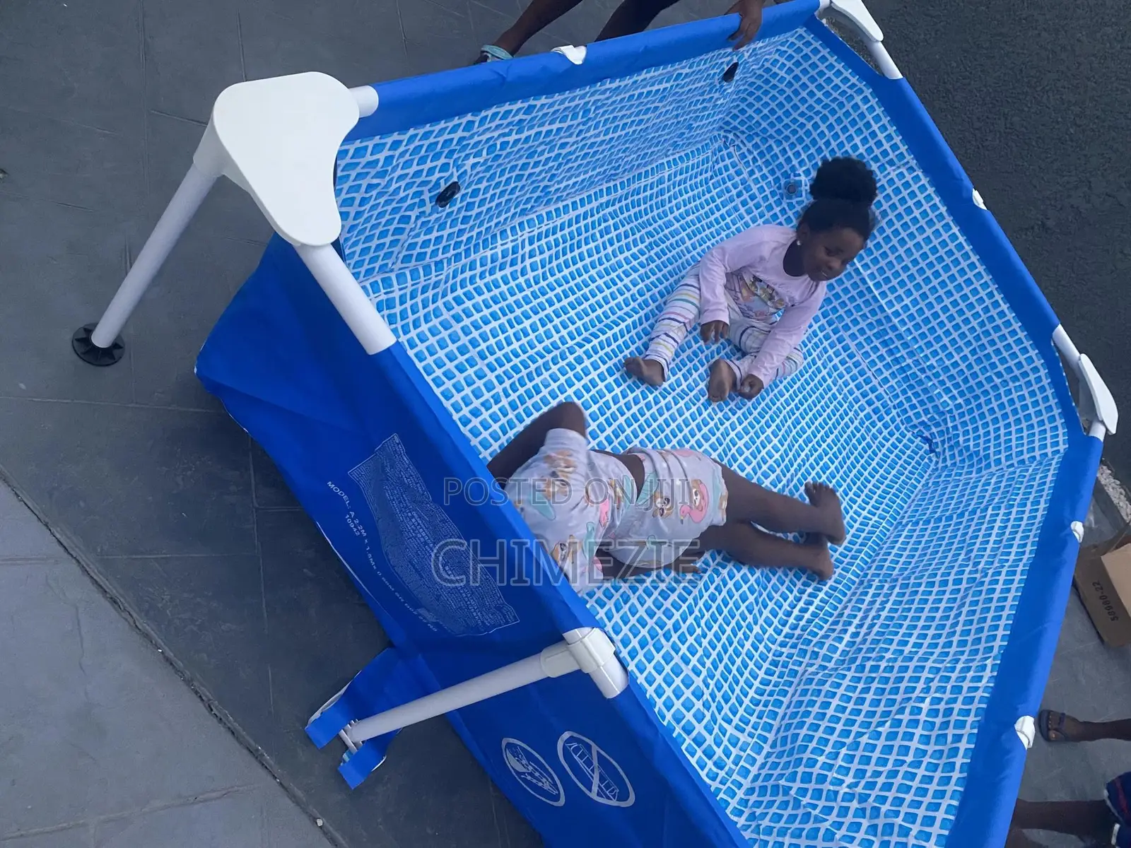 Intex 7ft 3" X 4ft 11" X 23" Steel Frame Pool - Rectangular