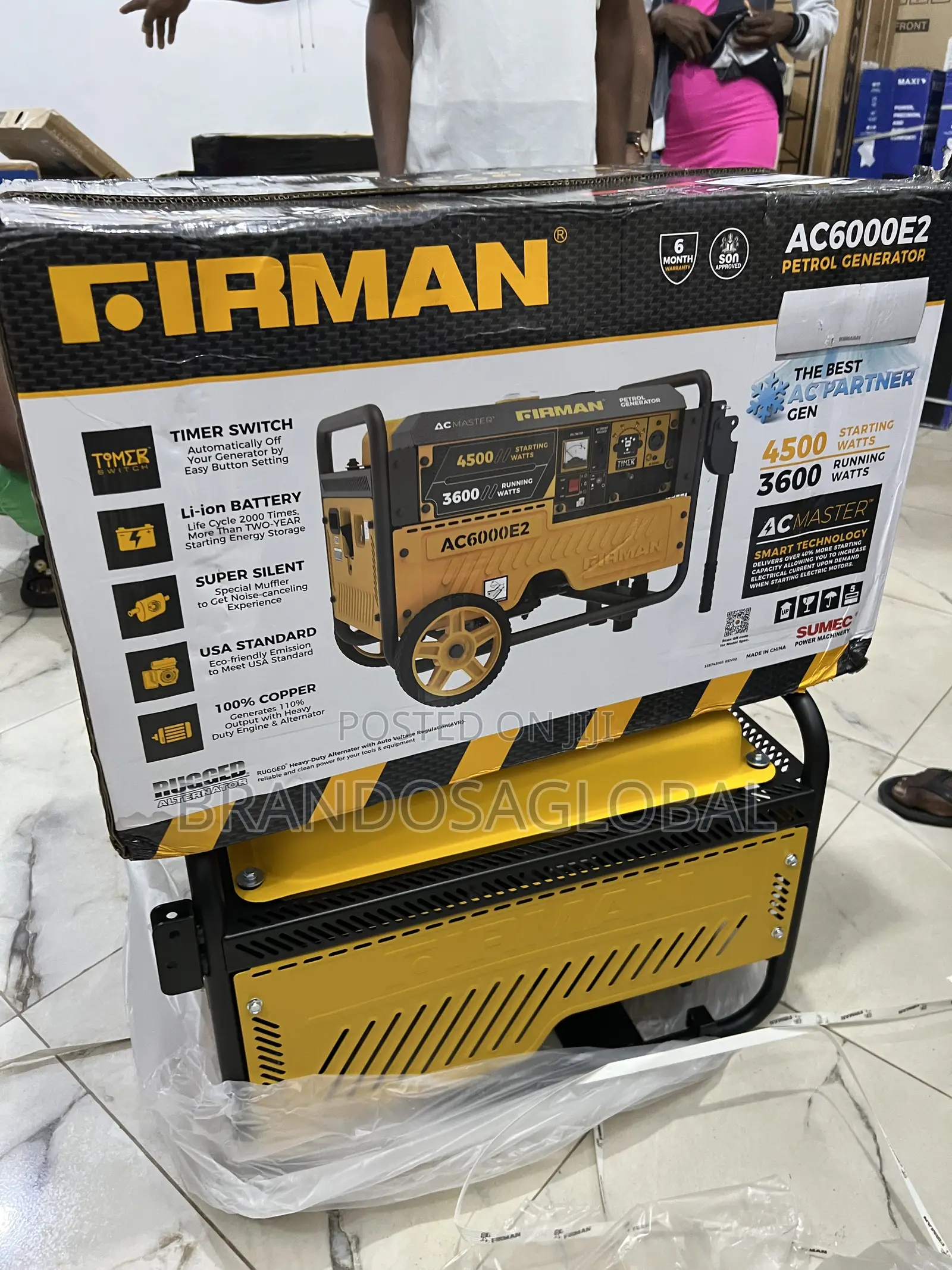 Firman Ac6000e2 3.5kva Key Start Generator – Long Lasting Engine