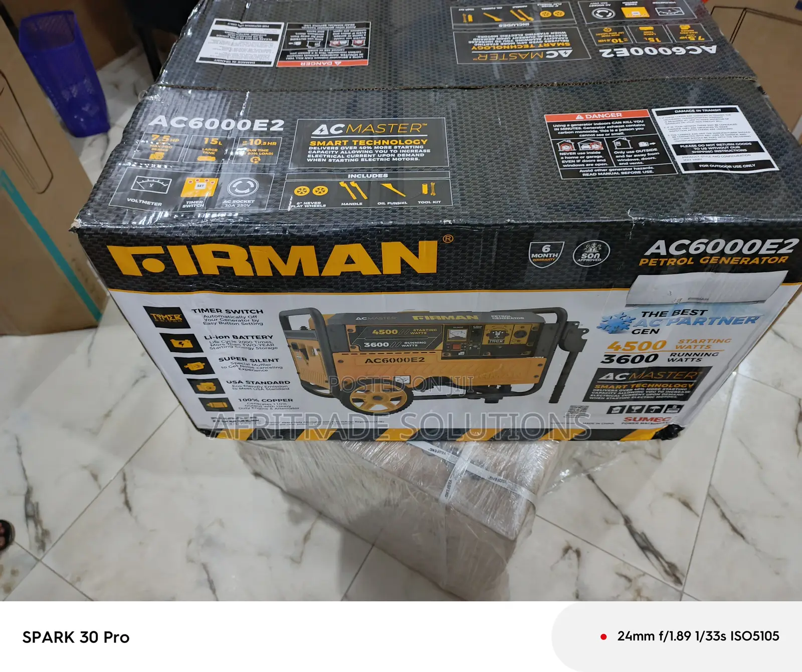 Firman Ac6000e2 Ac Master 4.5kva Generator – Powerful Home Backup