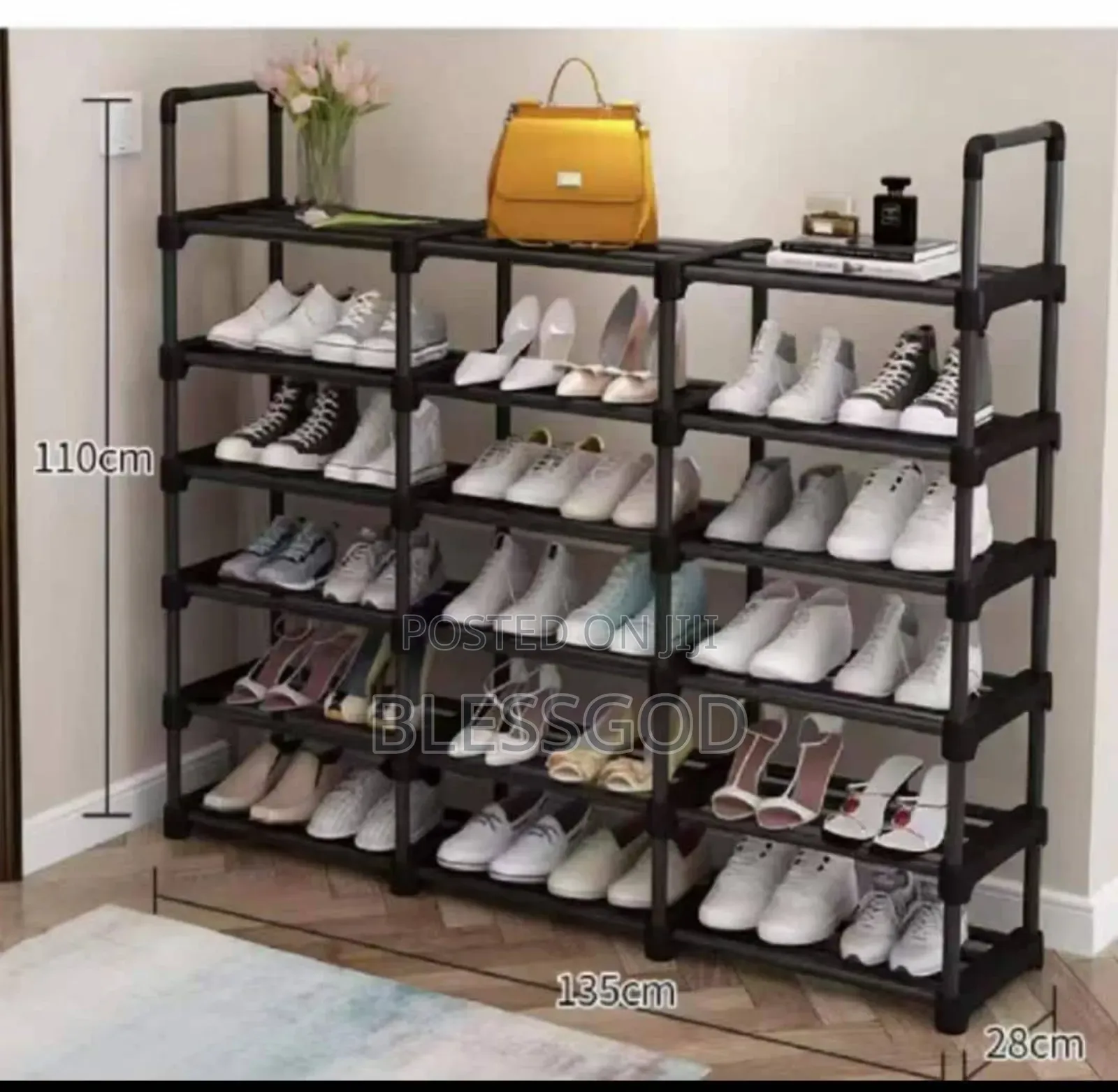 High Quality 3 Phase Naked Shoe Racks