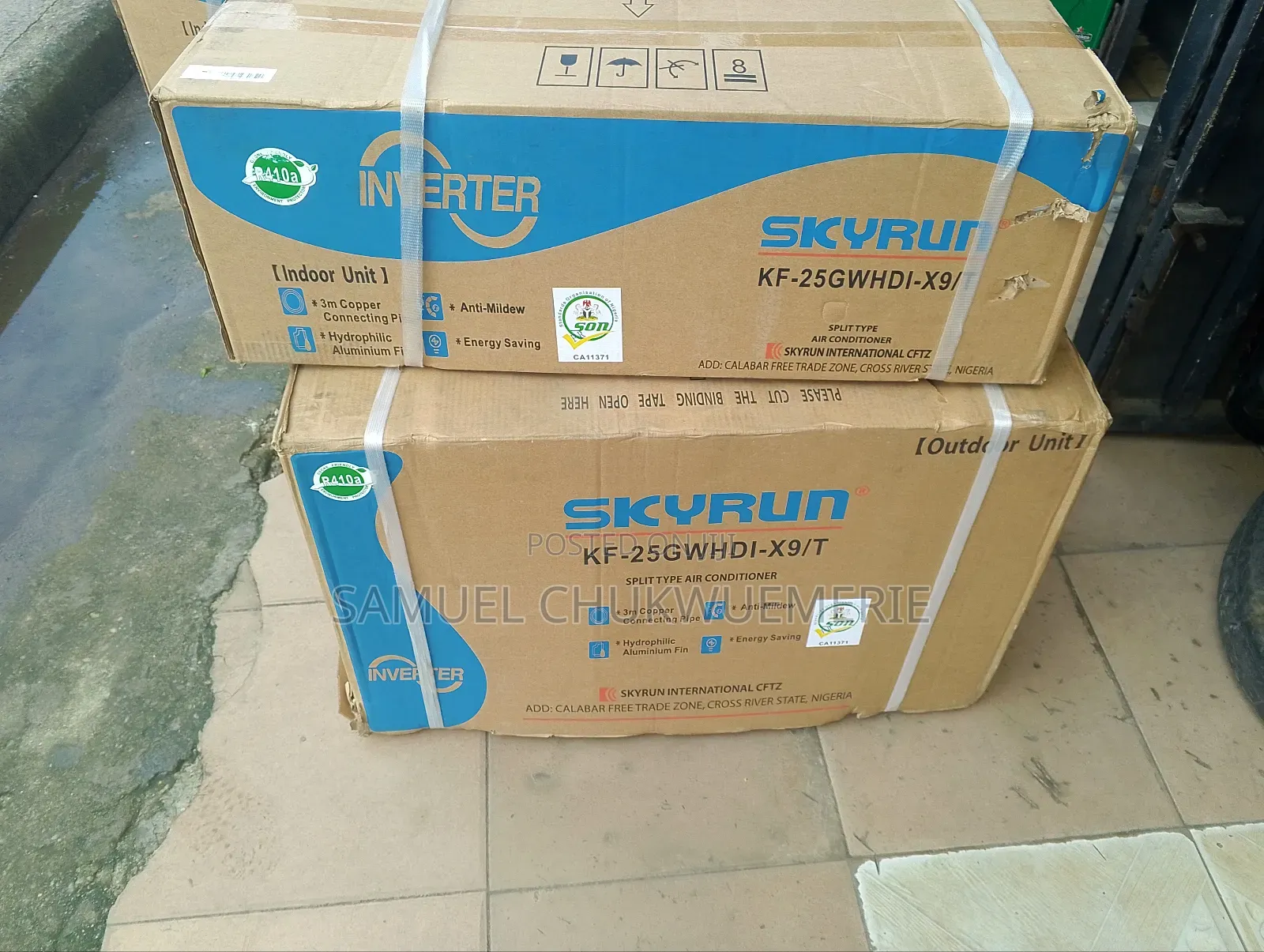 Skyrun Inverter Ac Split Unit 1hp Copper