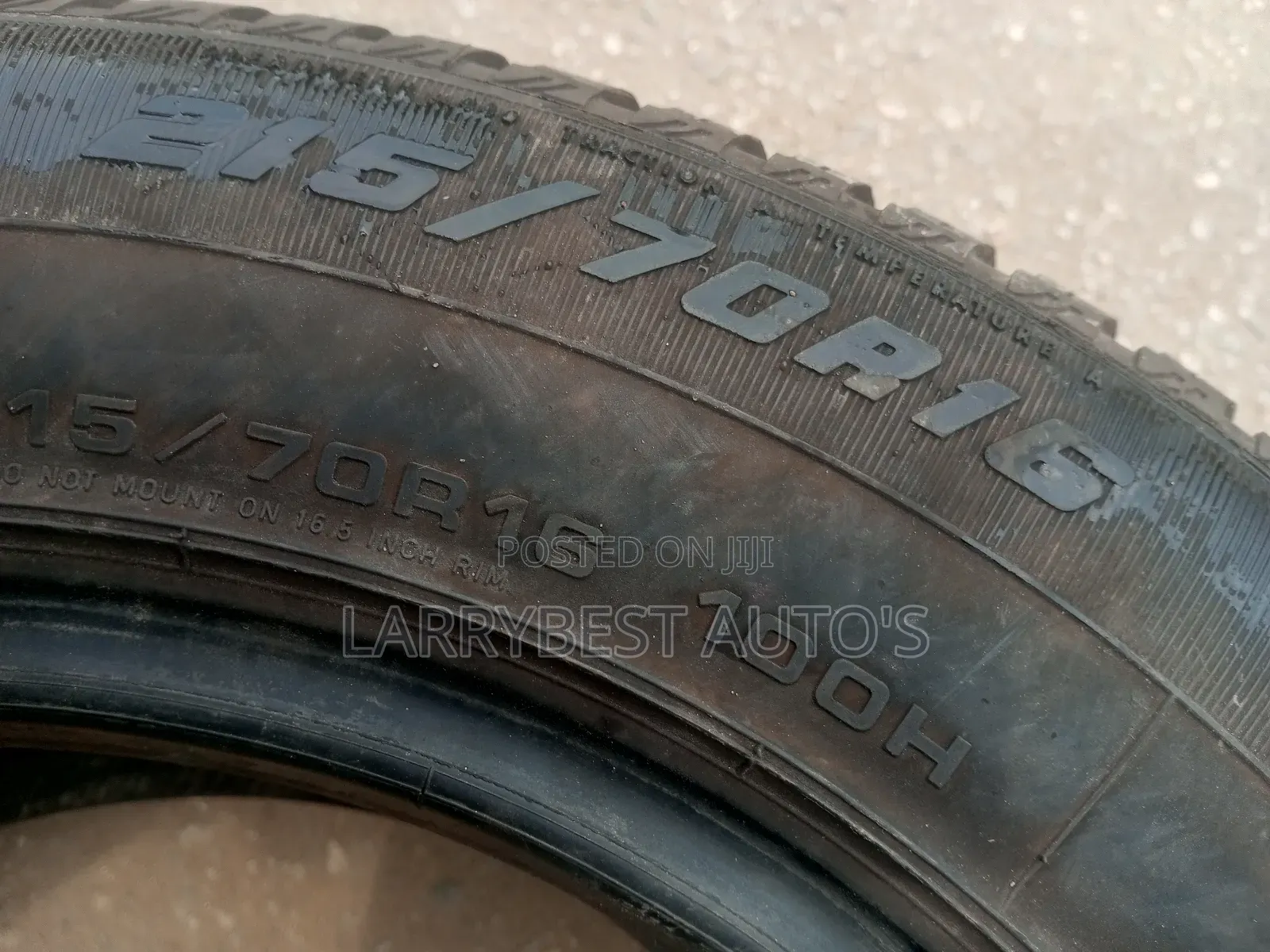 215/70r16 Tokunbo Tyre