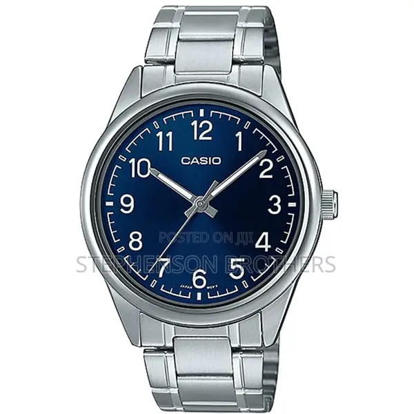 Casio MTP-V005d-2b4udf Men’S Blue Triple-Fold Bracelet Small Watch