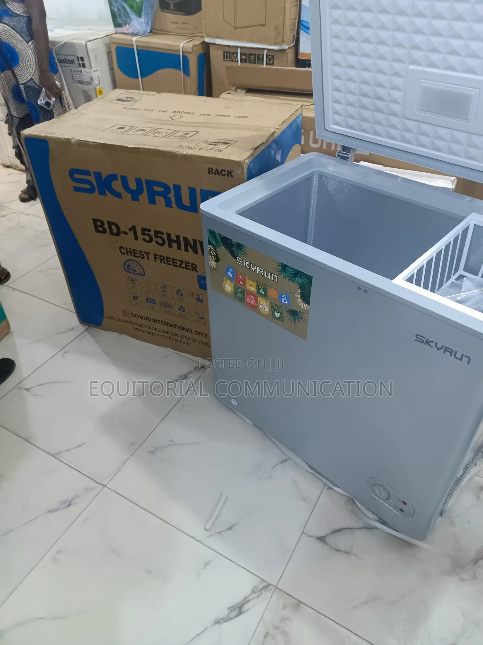 Skyrun Bd-155hnw: Quiet Operation Chest Freezer