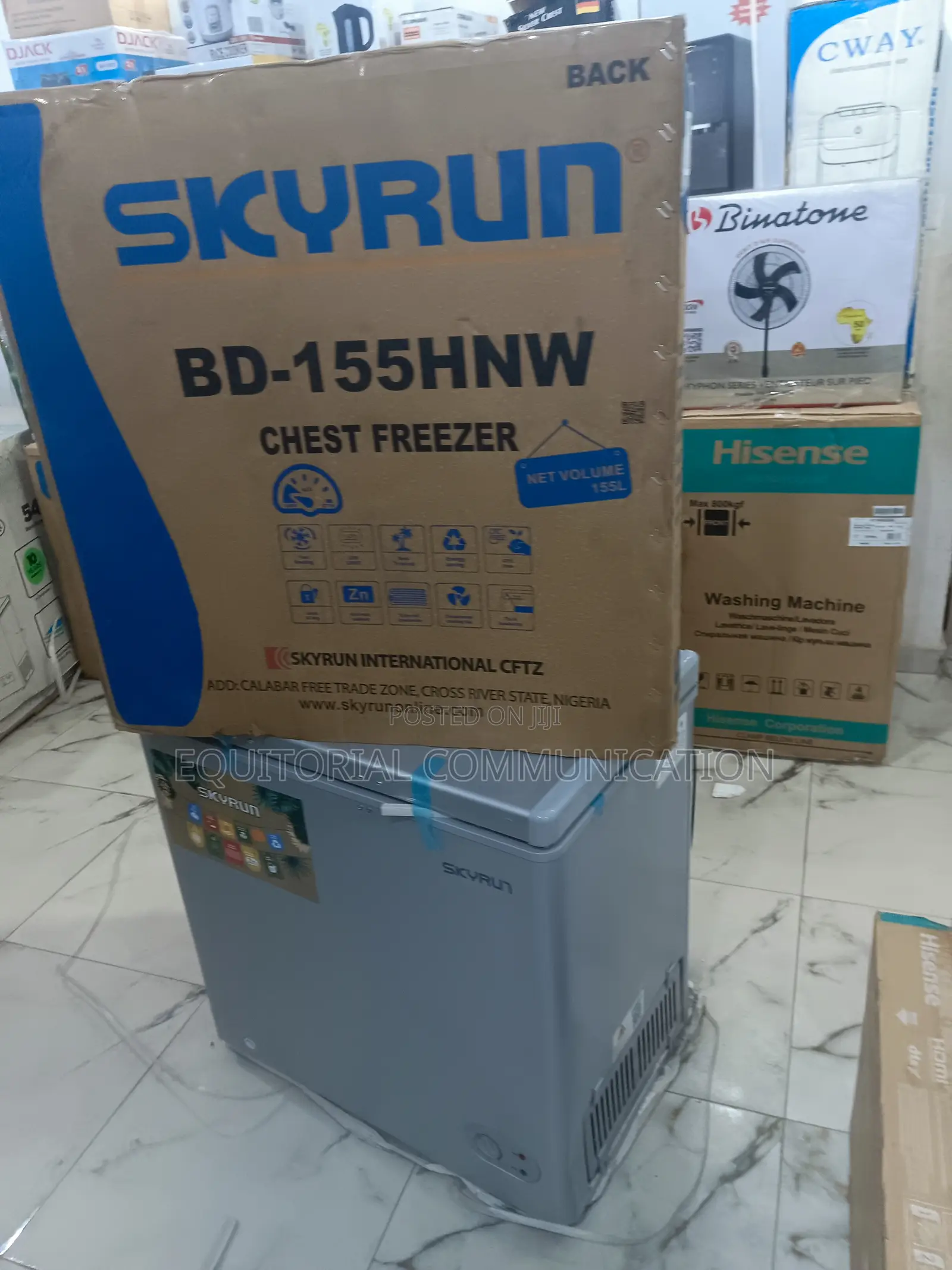 Skyrun Bd-155hnw: Quiet Operation Chest Freezer