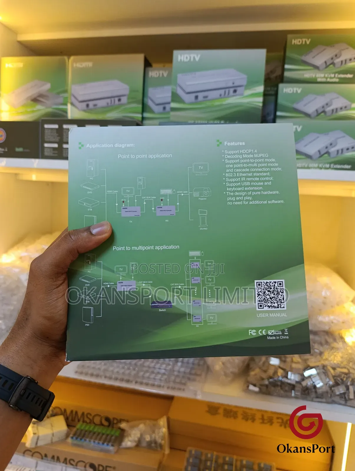 Hdmi 200m KVM Ip Extender – Full Hd 1080p Video Mouse Over Ethernet