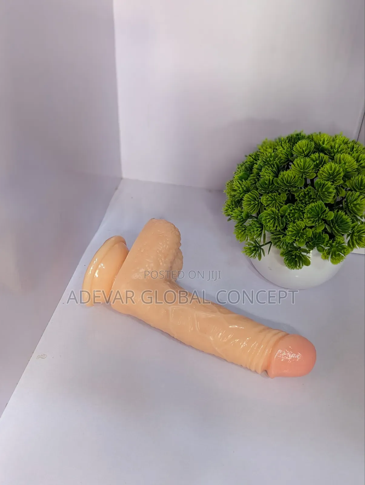 7 Inch Light Skin Manual Soft Dildo Sex Toys for Women