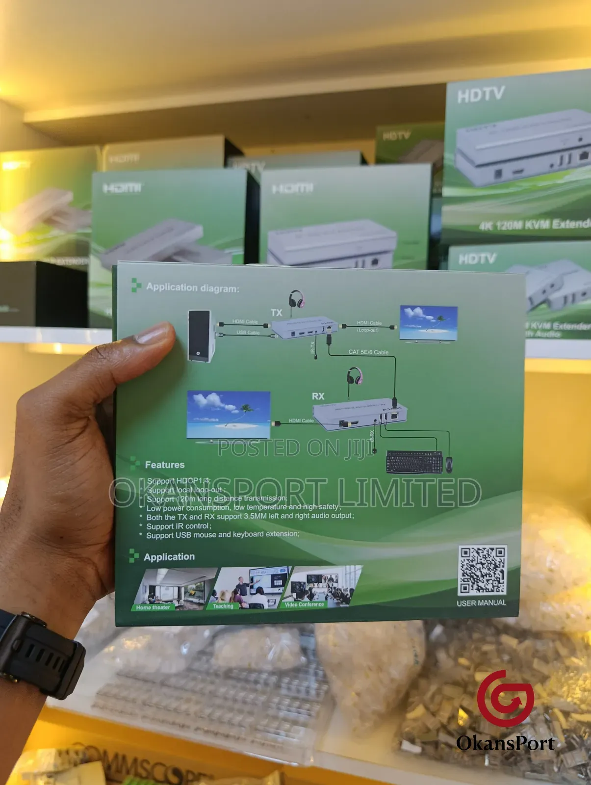  Hdmi KVM Extender 120m Over Cat6 – Usb Keyboard/Mouse Ir