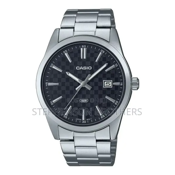 Casio MTP-Vd03d-1audf Men’S Analog Black Dial Stainless Steel Watch