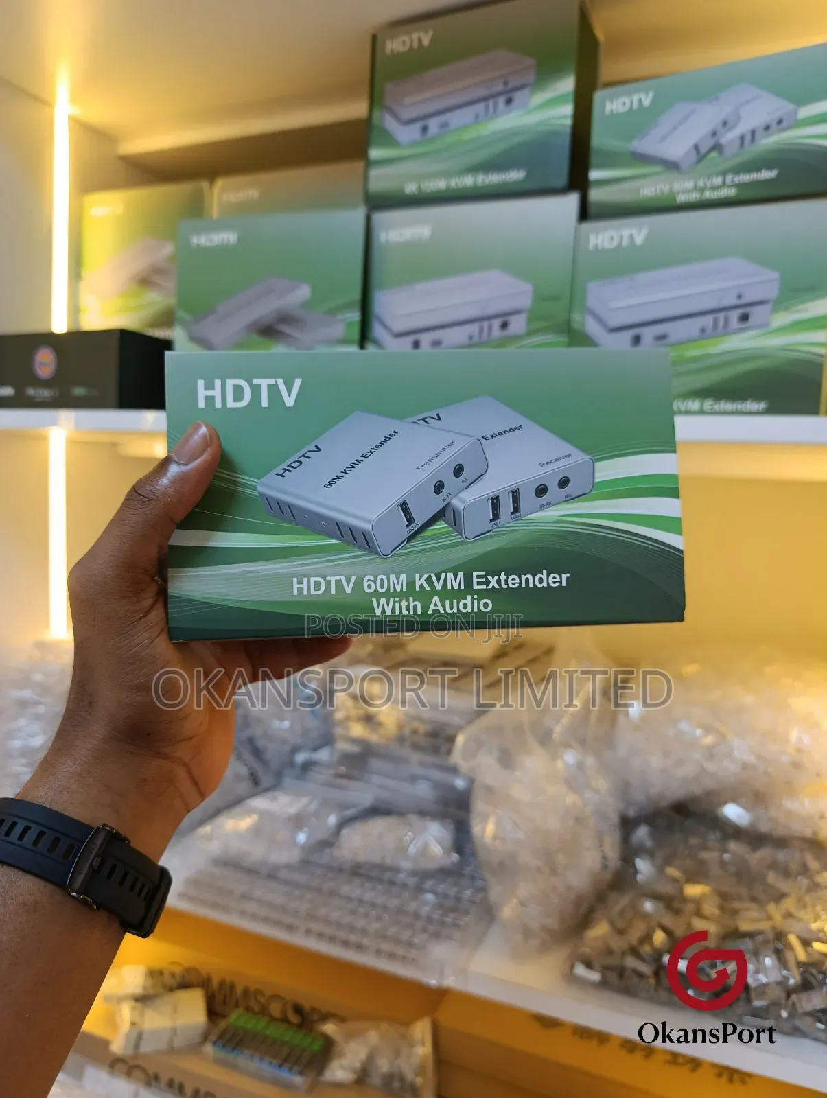 Hdmi KVM Extender 60m With Audio Usb Keyboard/Mouse Over Cat6