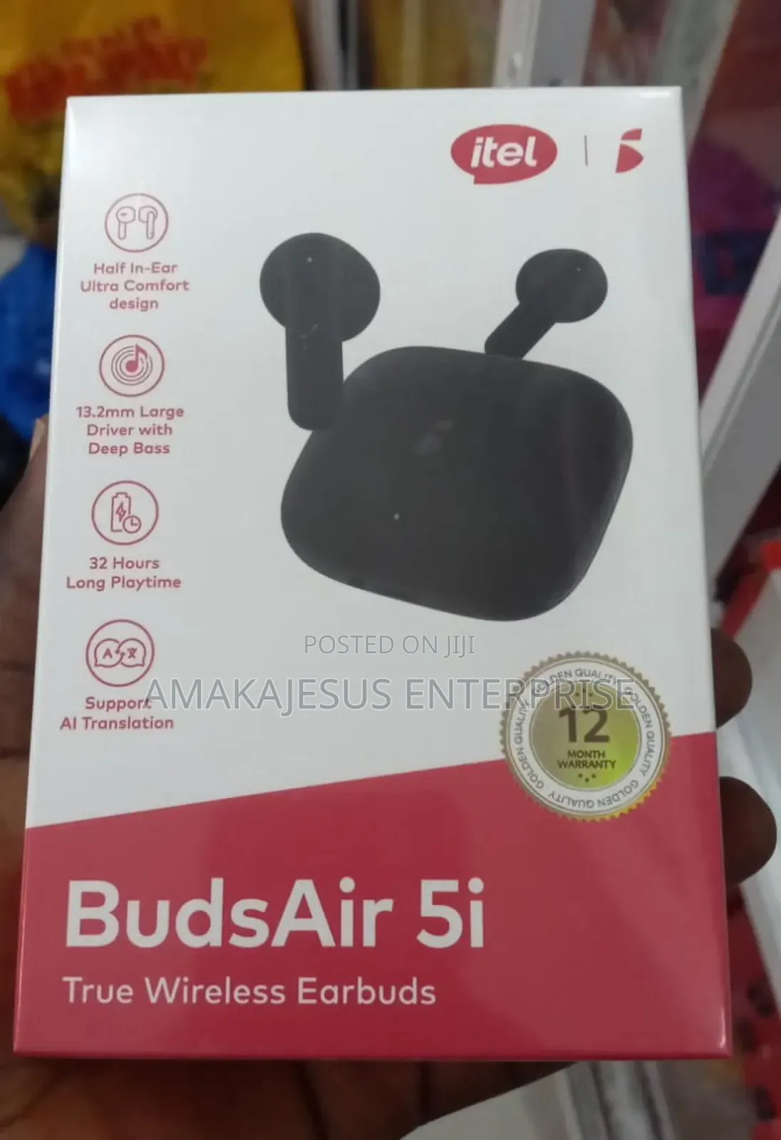 Itel Budsair 5 Super Bass in-Ear Design Bt 5.4 Earbuds Iew-50