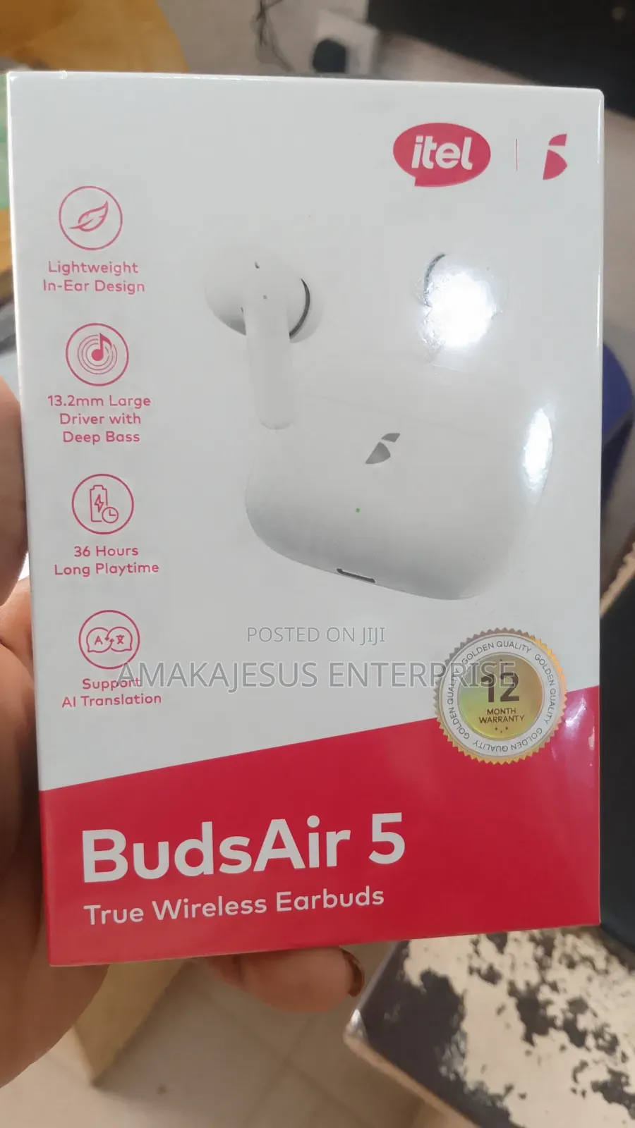 Itel Budsair 5 Super Bass in-Ear Design Bt 5.4 Earbuds Iew-50