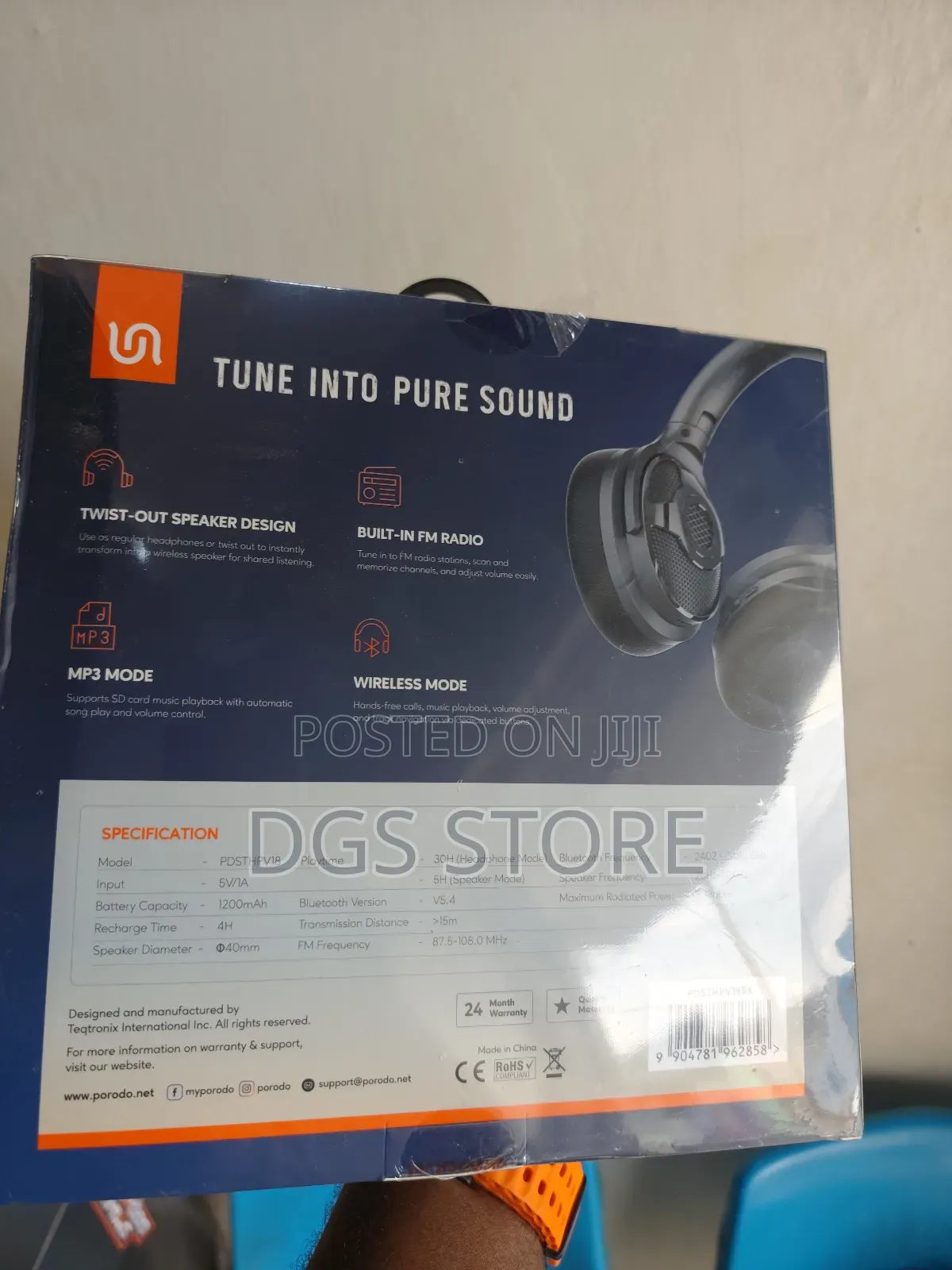 Porodo Sondtec Zuma 2in1 Bluetooth Headphone